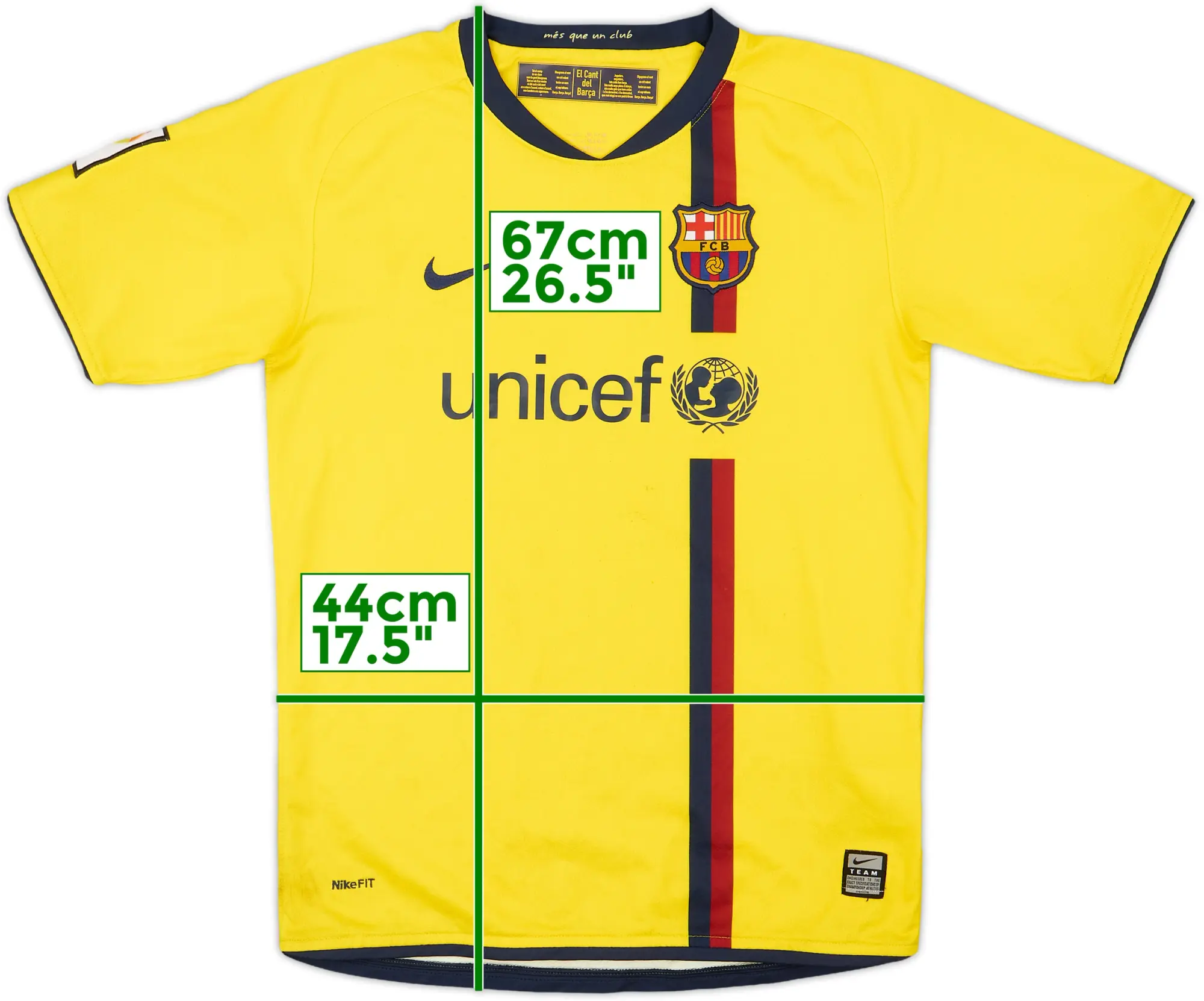 Nike Barcelona Boys SS Away Shirt 2008/10