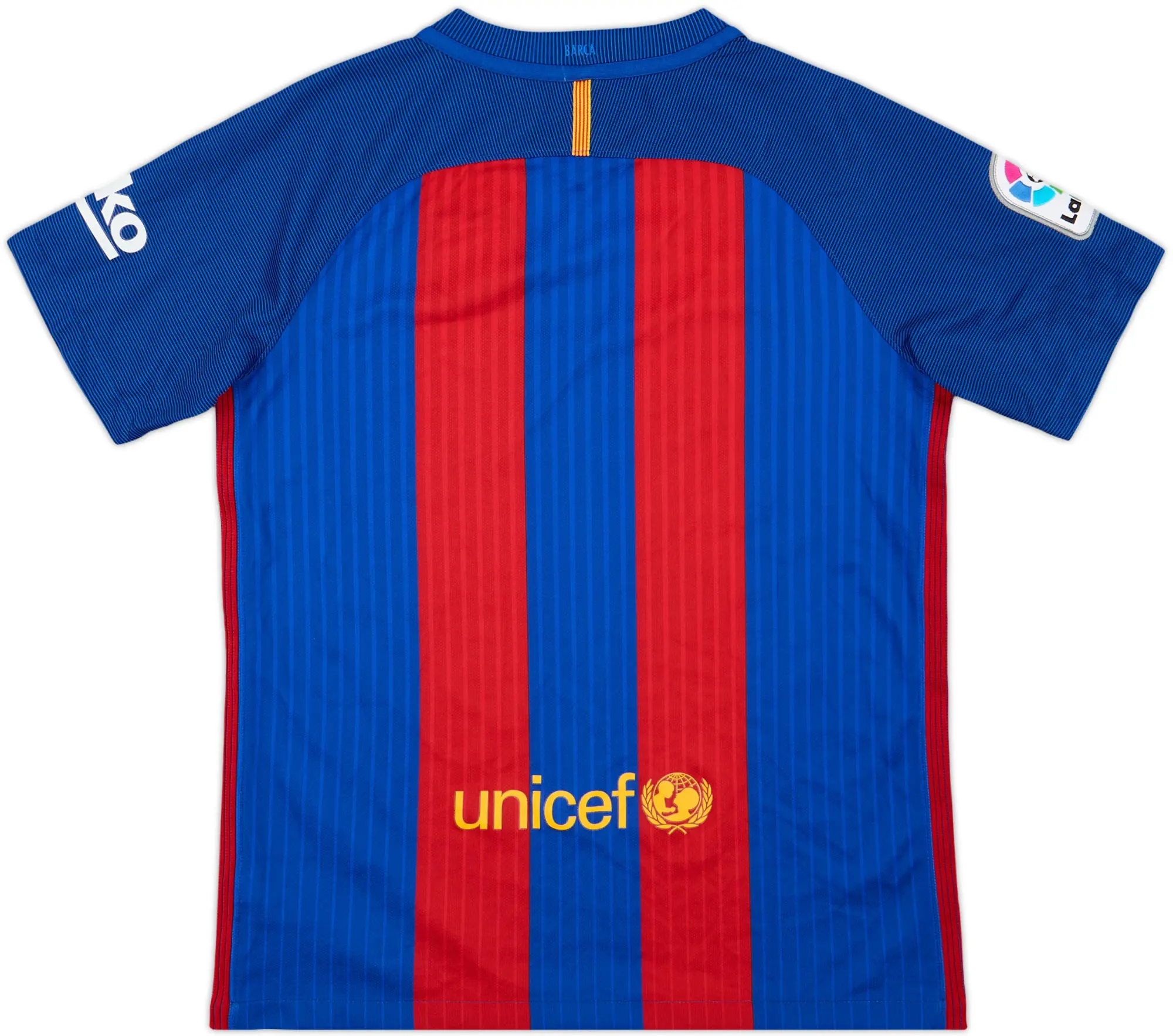 Nike Barcelona Boys SS Home Shirt 2016/17