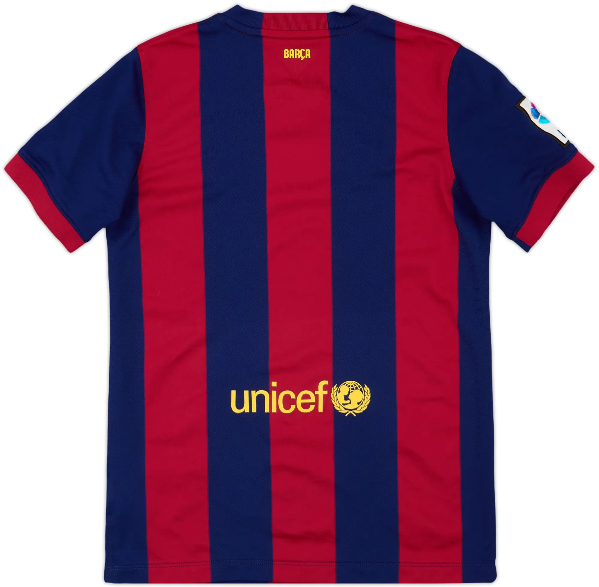 Nike Barcelona Boys SS Home Shirt 2014/15
