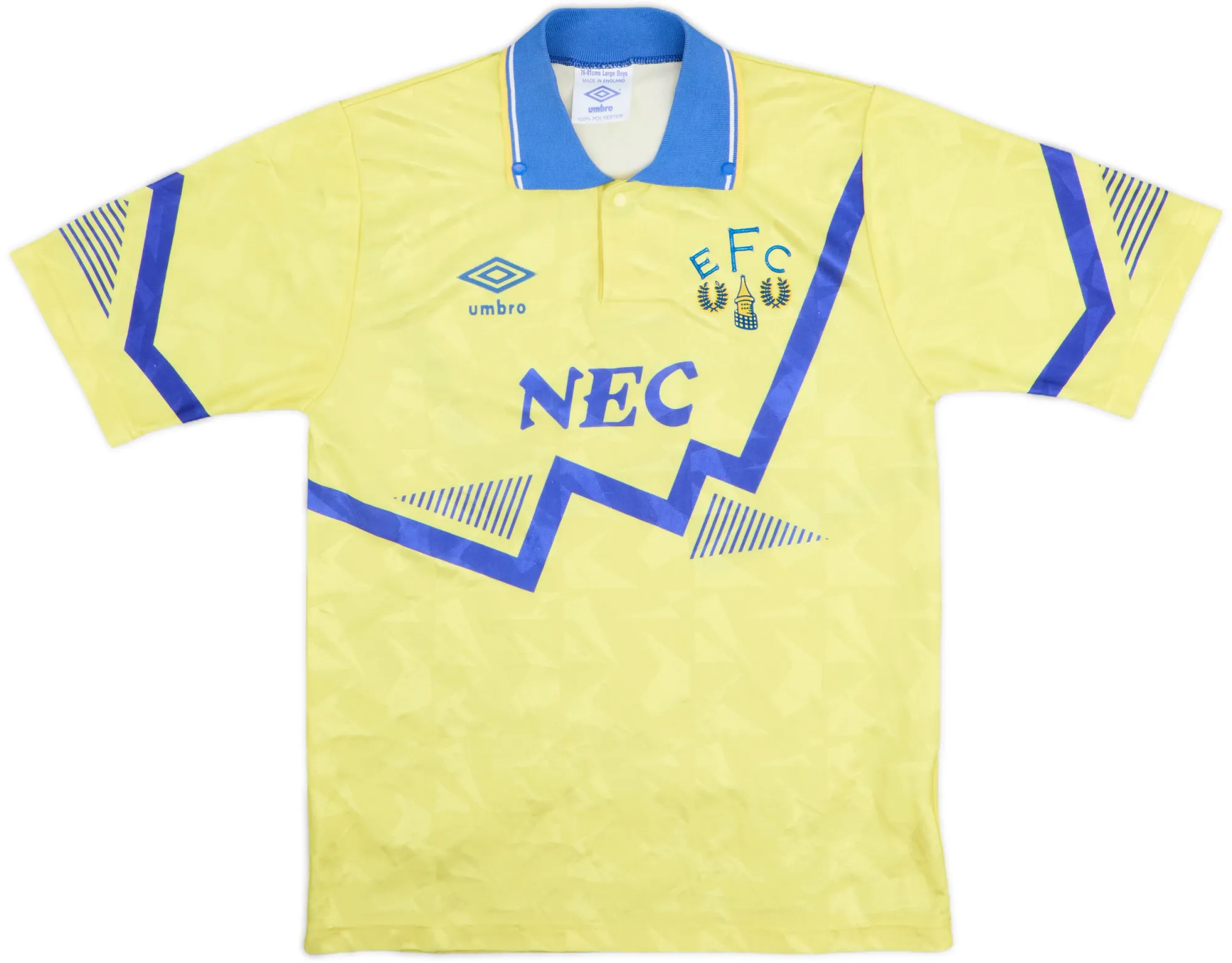 Umbro Everton Boys SS Away Shirt 1990/92