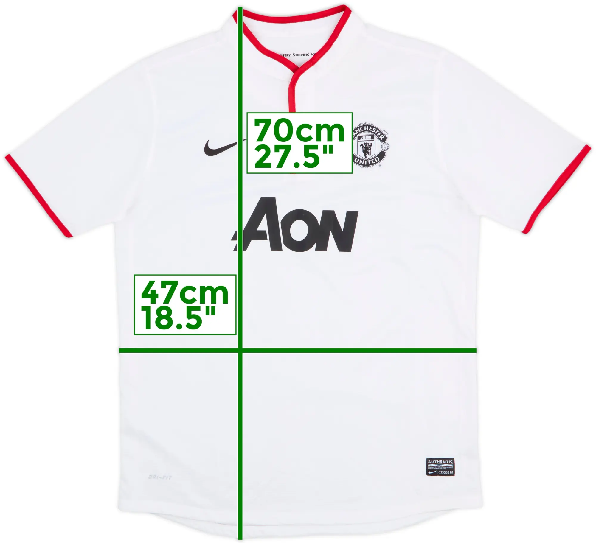 Nike Manchester United Boys SS Away Shirt 2012/14