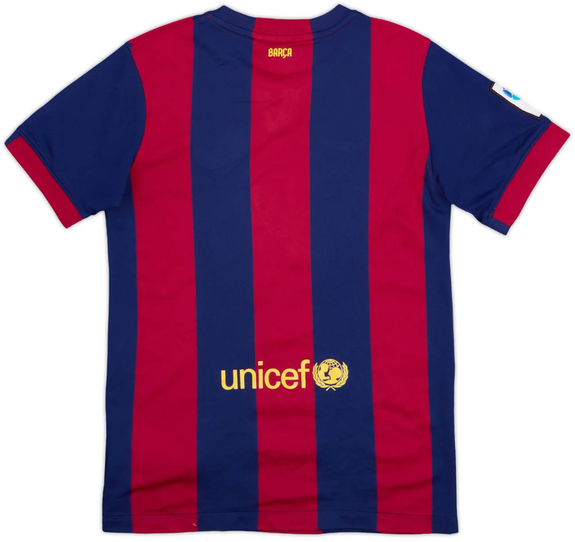 Nike Barcelona Boys SS Home Shirt 2014/15