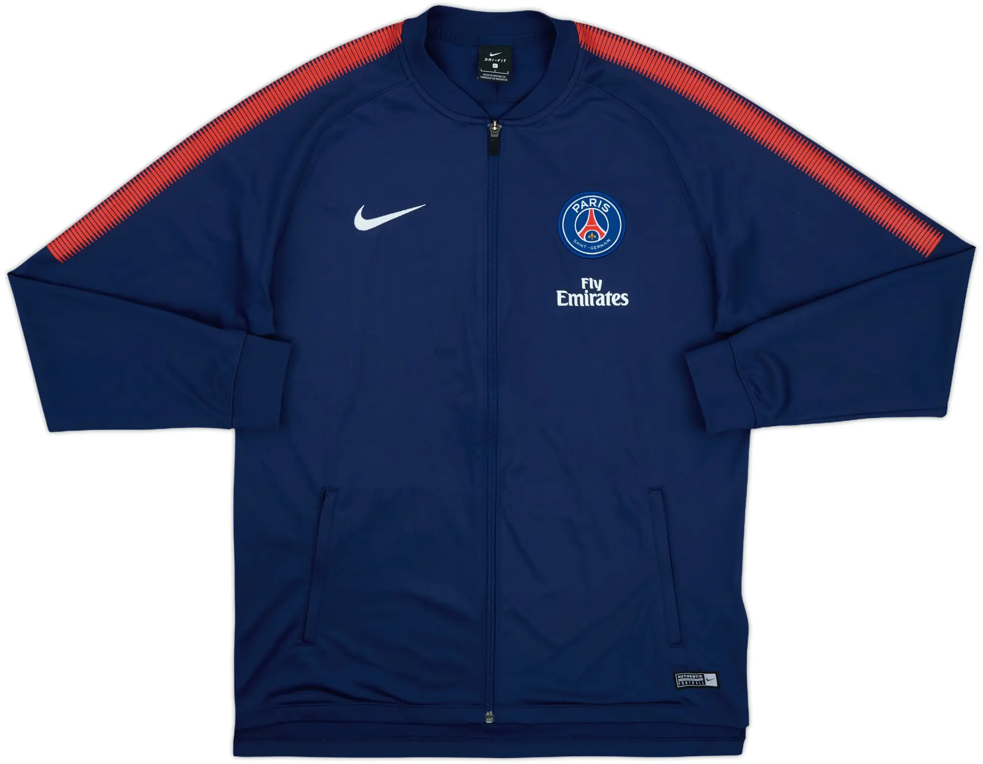2017-18 Paris Saint-Germain Nike Track Jacket - 8/10 - (L)