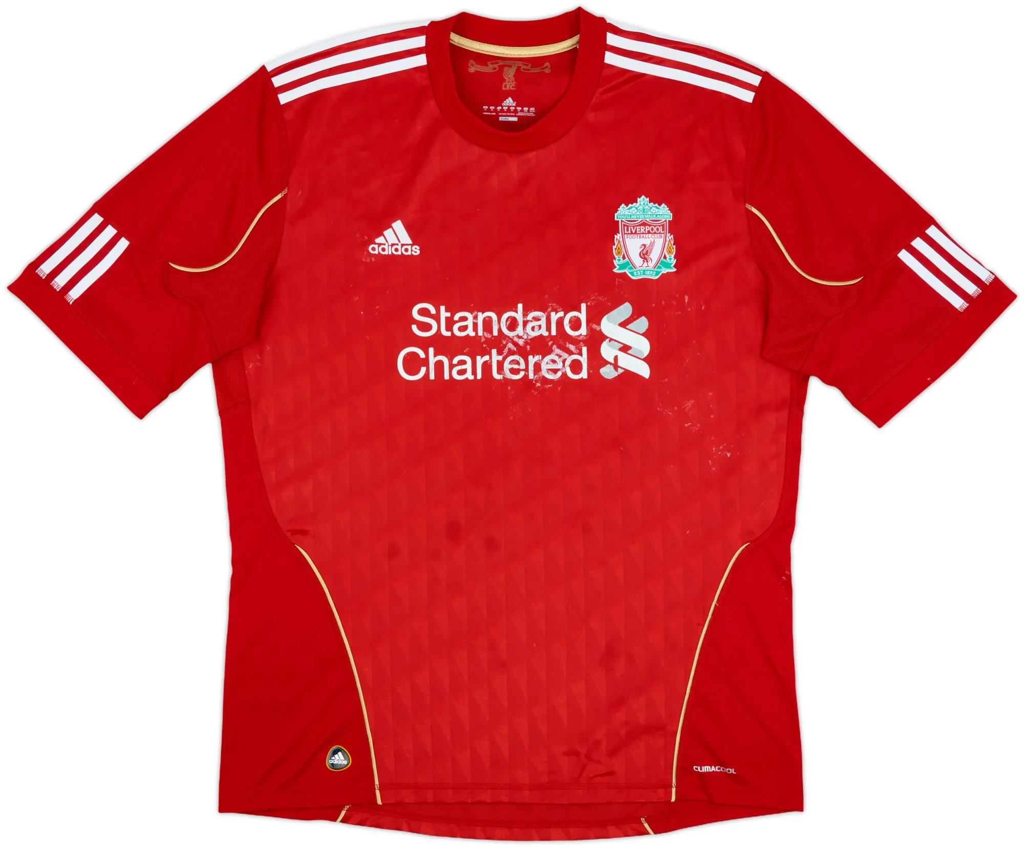 adidas Liverpool Mens SS Home Shirt 2010/12