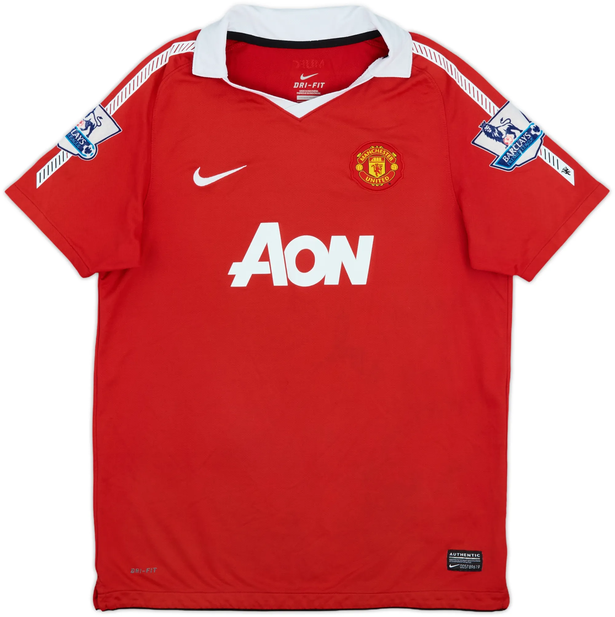 Nike Manchester United Boys SS Home Shirt 2010/11