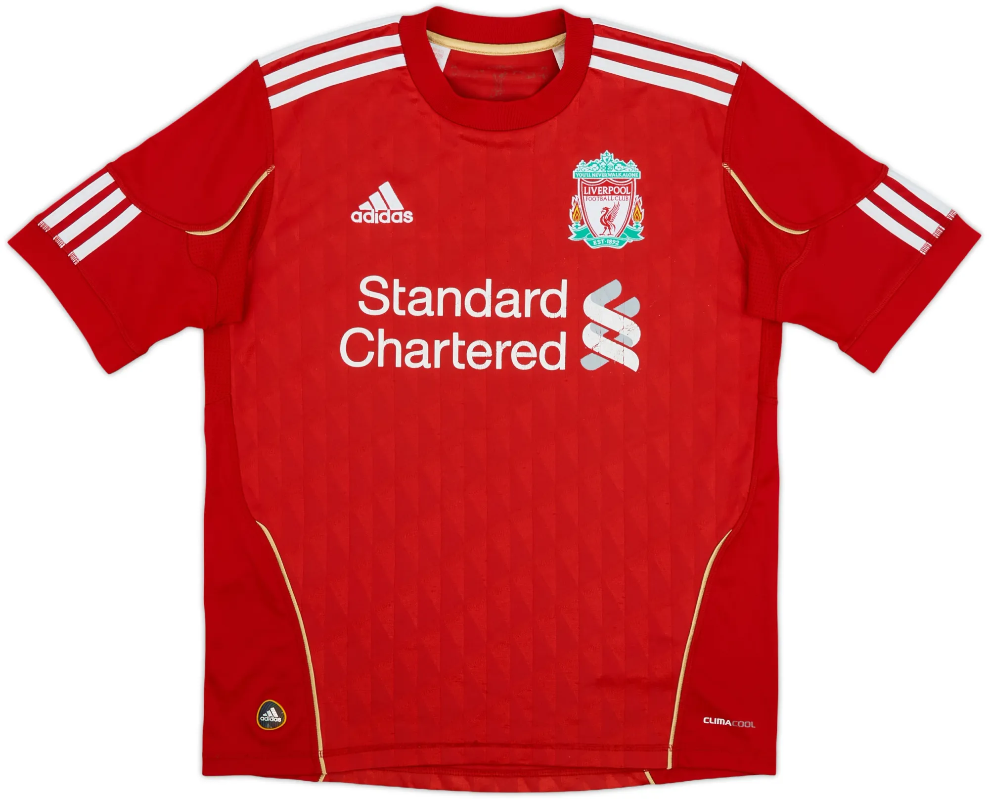 adidas Liverpool Boys SS Home Shirt 2010/12