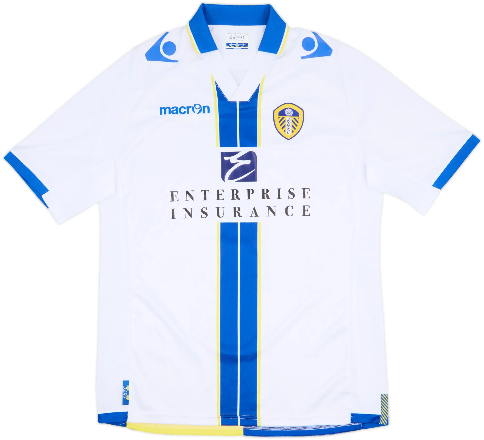 Macron Leeds United Mens SS Home Shirt 2013/14