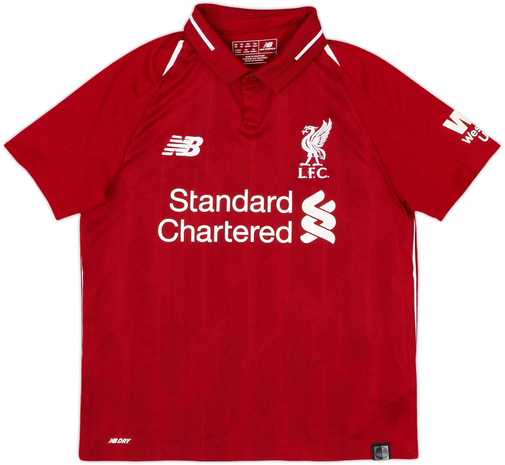NewBalance Liverpool Boys SS Home Shirt 2018/19
