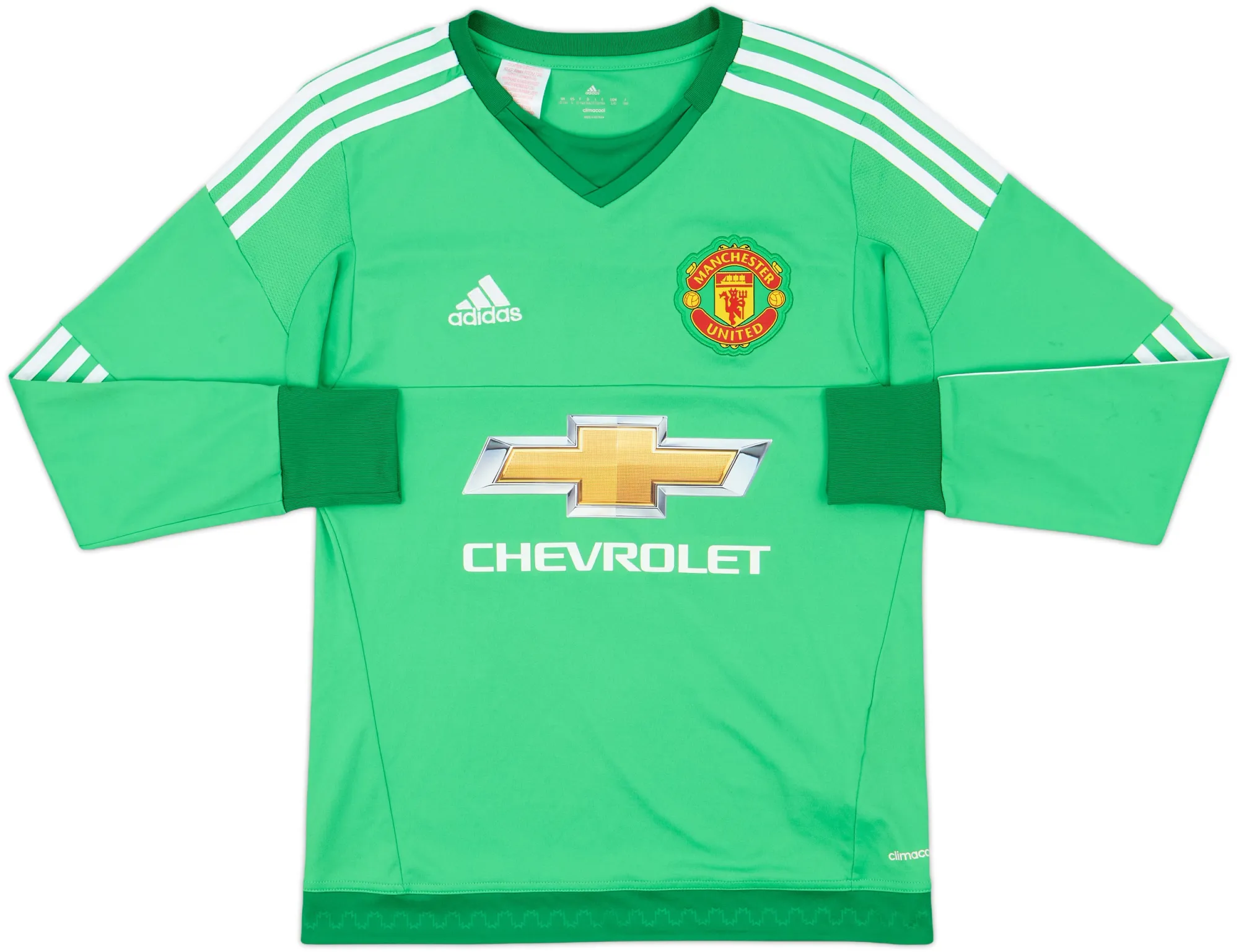 adidas Manchester United Boys LS Goalkeeper Home Shirt 2015/16