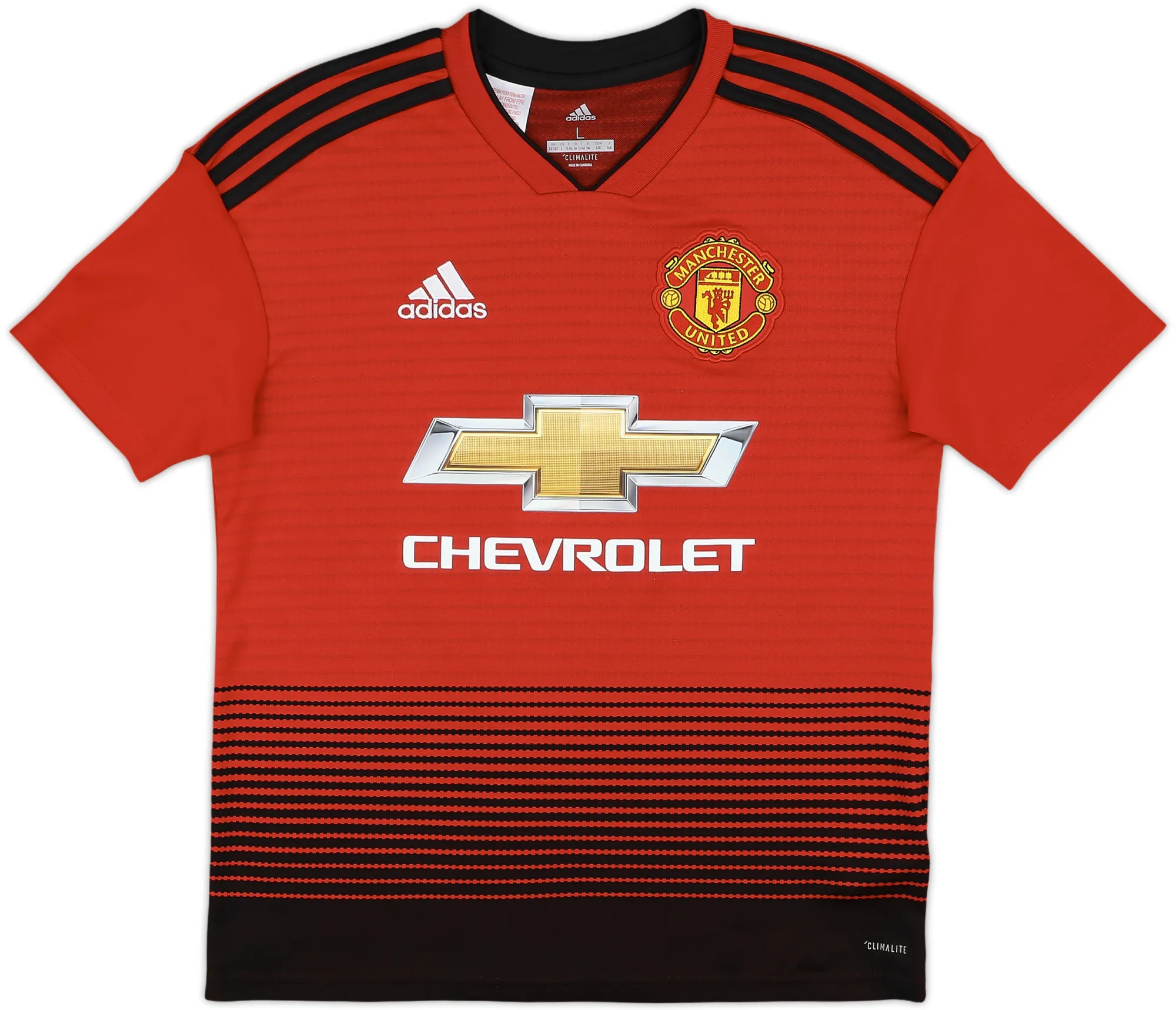 adidas Manchester United Boys SS Home Shirt 2018/19