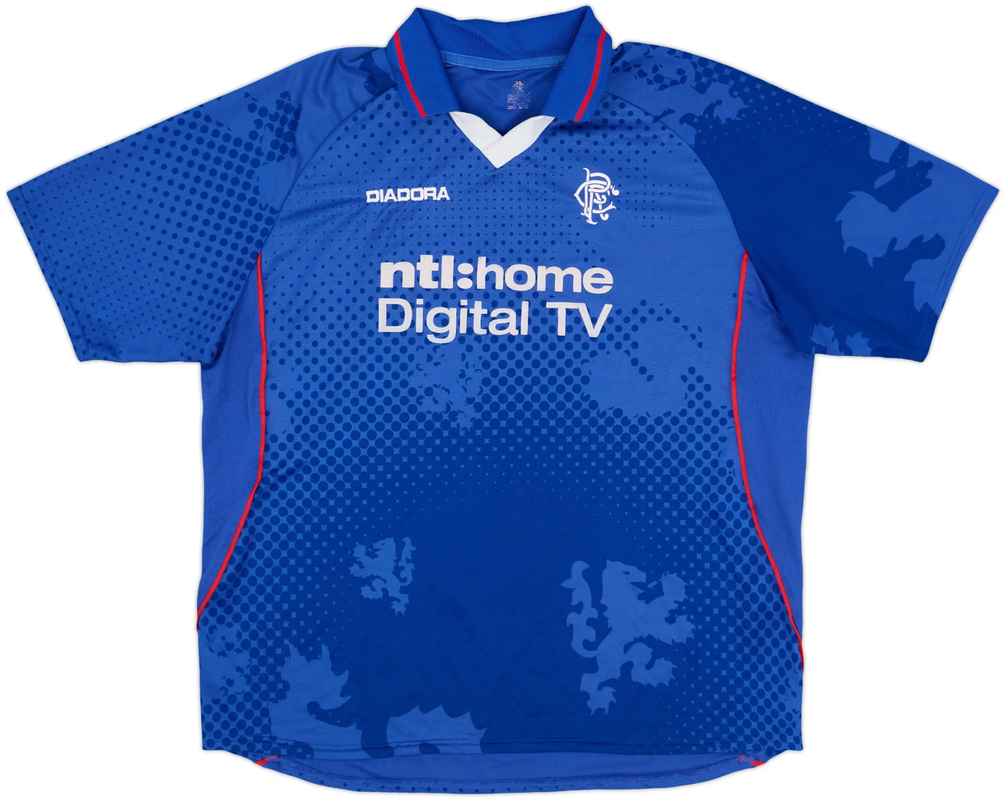 Diadora Rangers Mens SS Home Shirt 2002/03