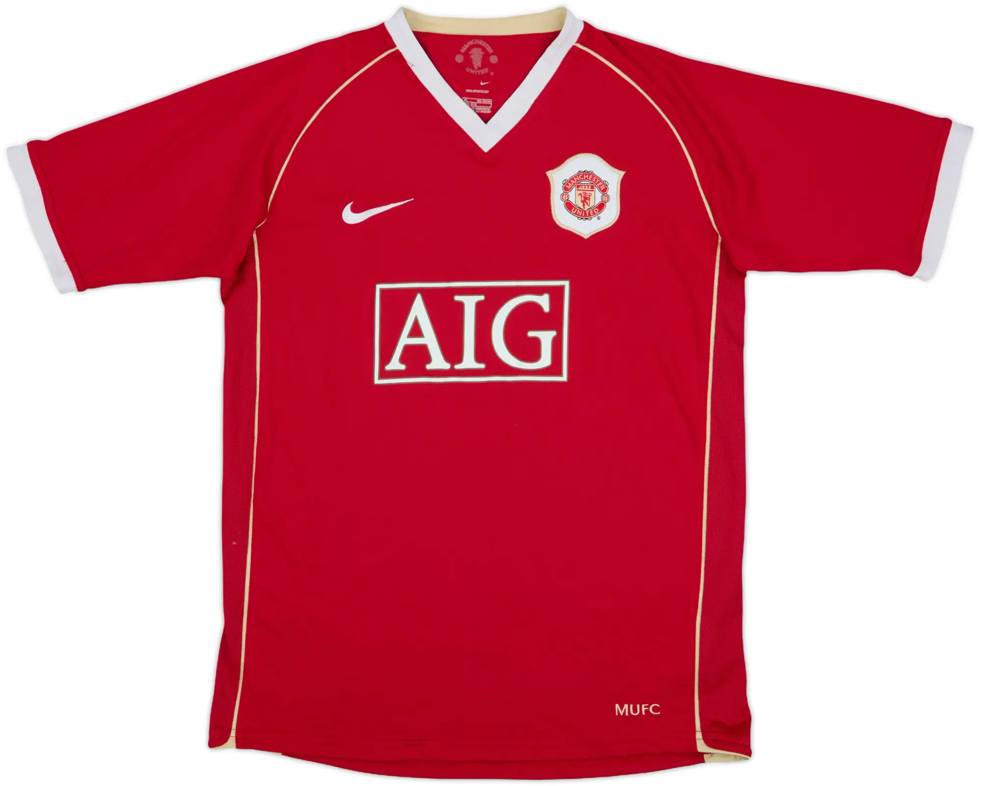 Nike Manchester United Boys SS Home Shirt 2006/07