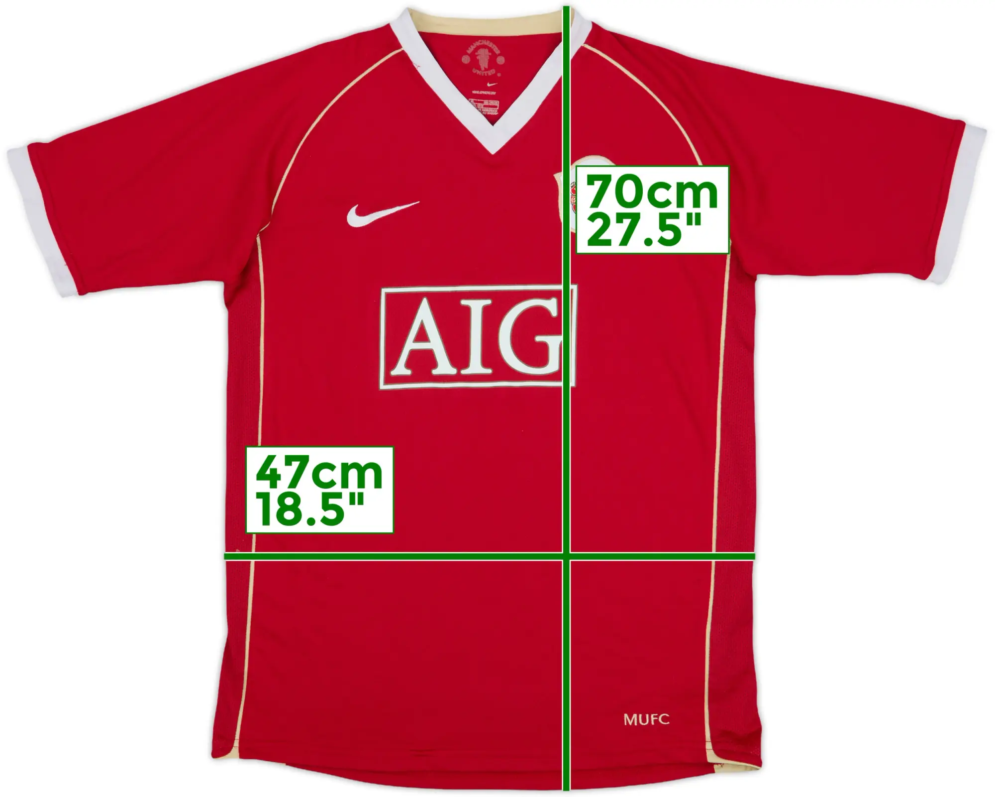 Nike Manchester United Boys SS Home Shirt 2006/07