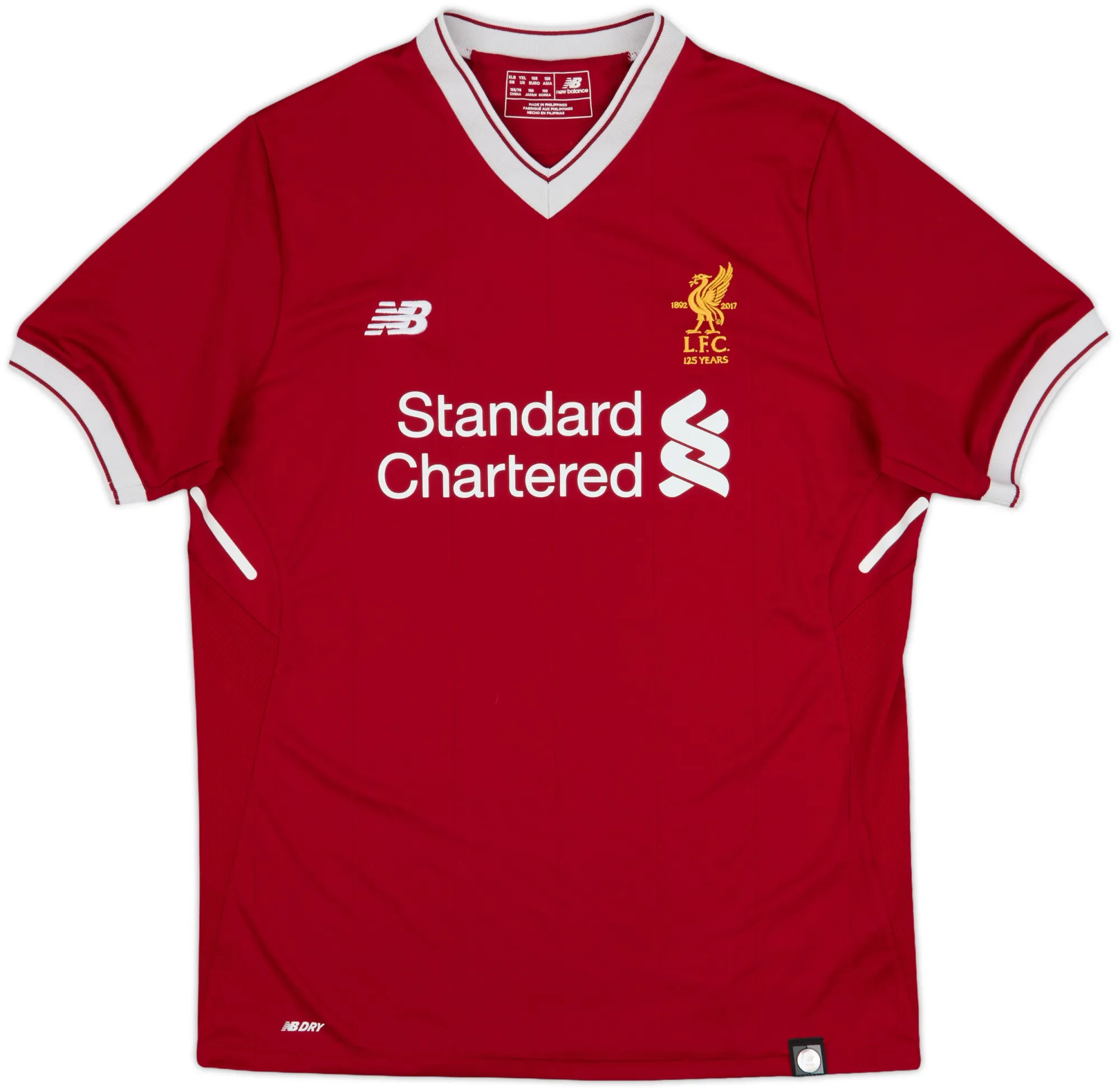 NewBalance Liverpool Boys SS Home Shirt 2017/18