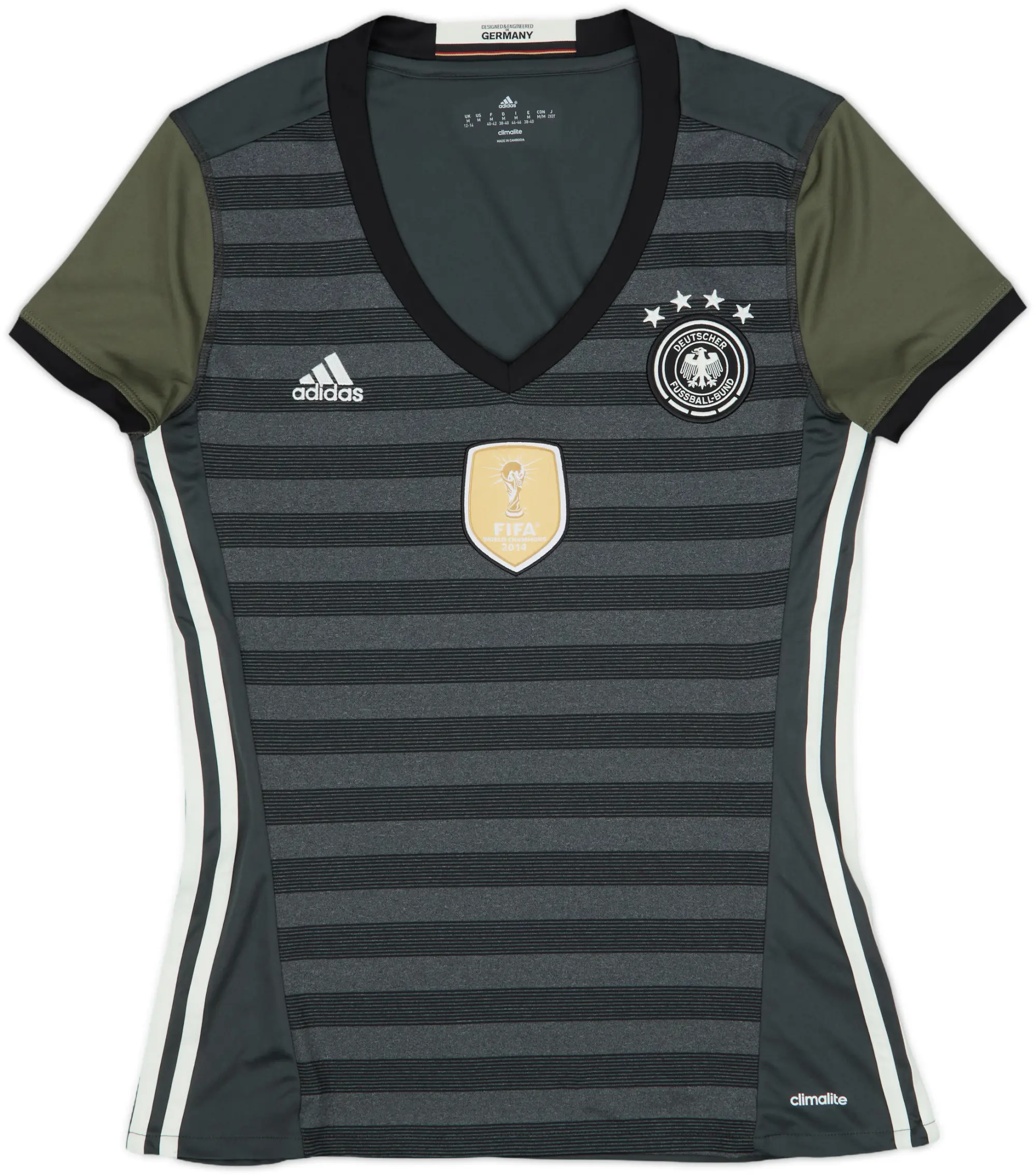 adidas Germany Womens SS Away Shirt 2015