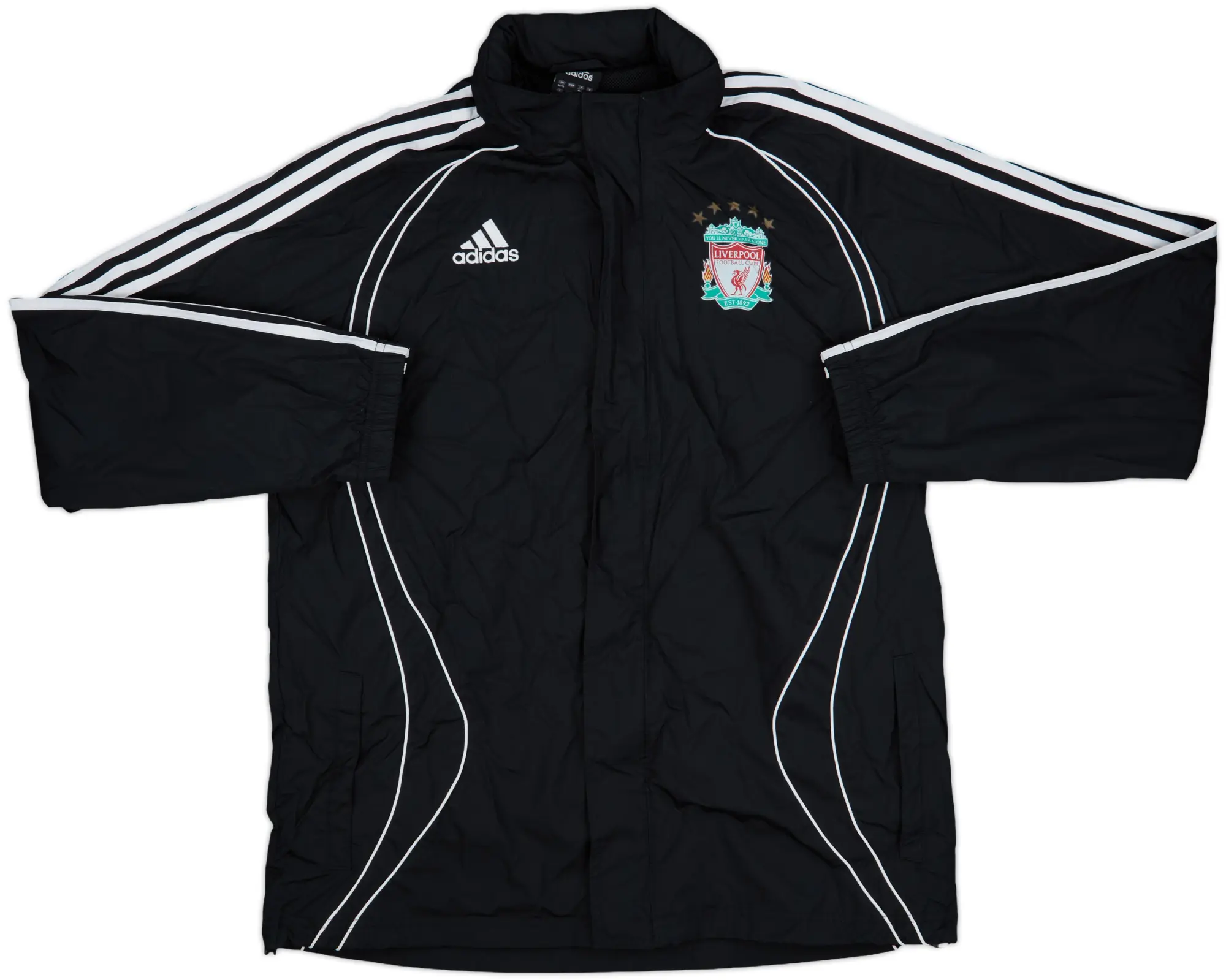 2006-07 Liverpool adidas Hooded Rain Jacket - 10/10 - (M)