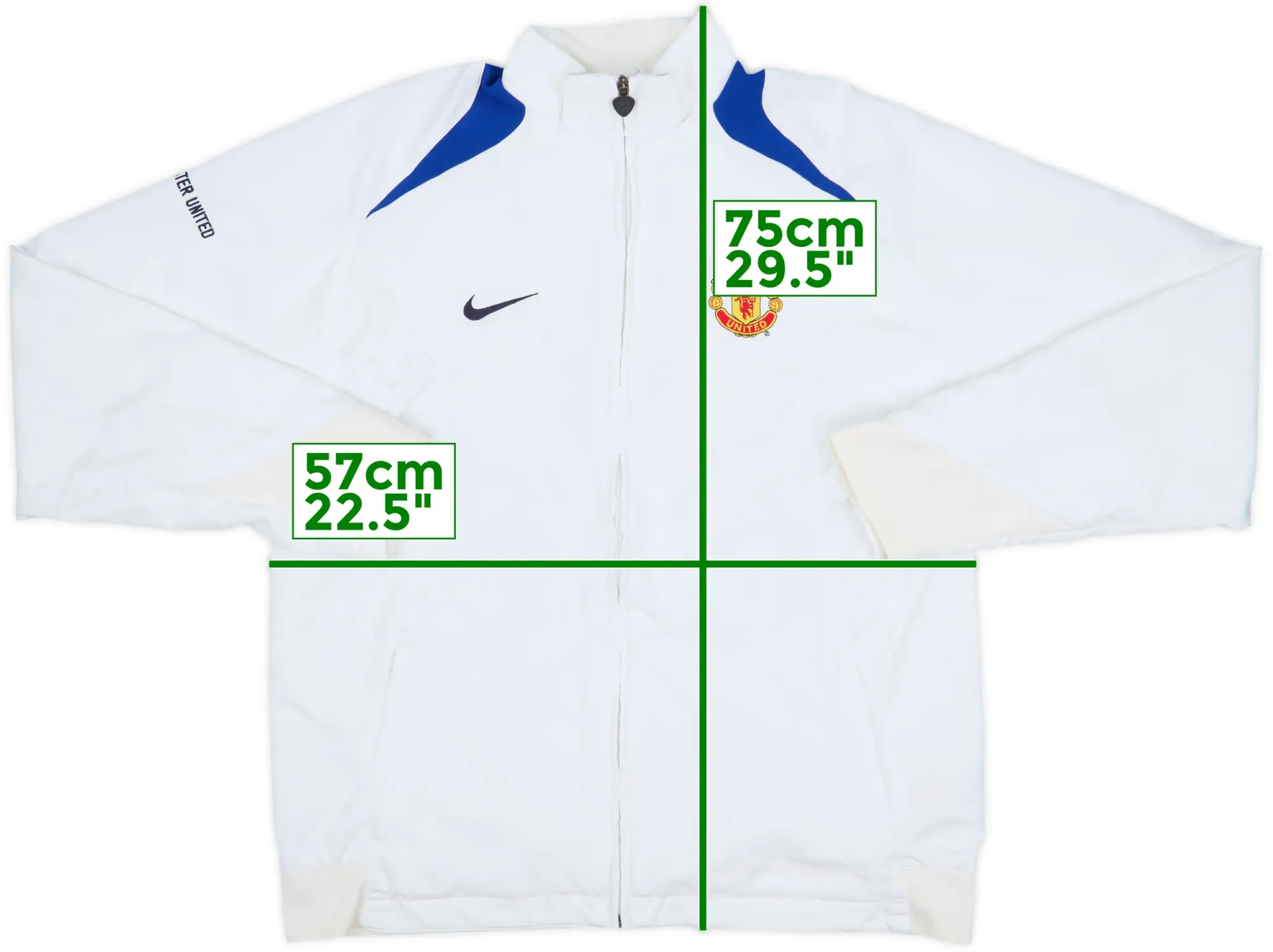 2005-06 Manchester United Nike Track Jacket - 8/10 - (L)