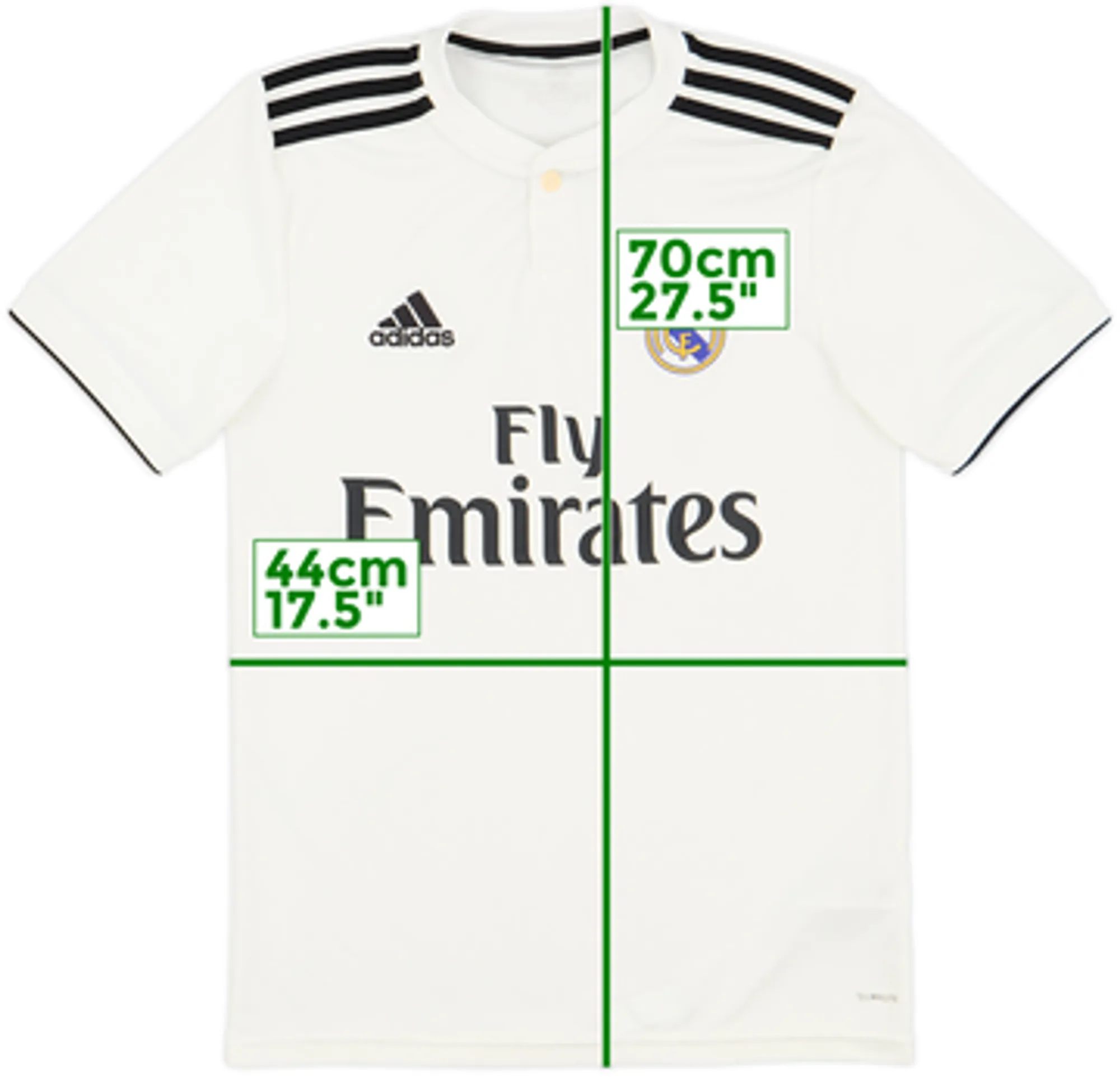 adidas Real Madrid Boys SS Home Shirt 2018/19