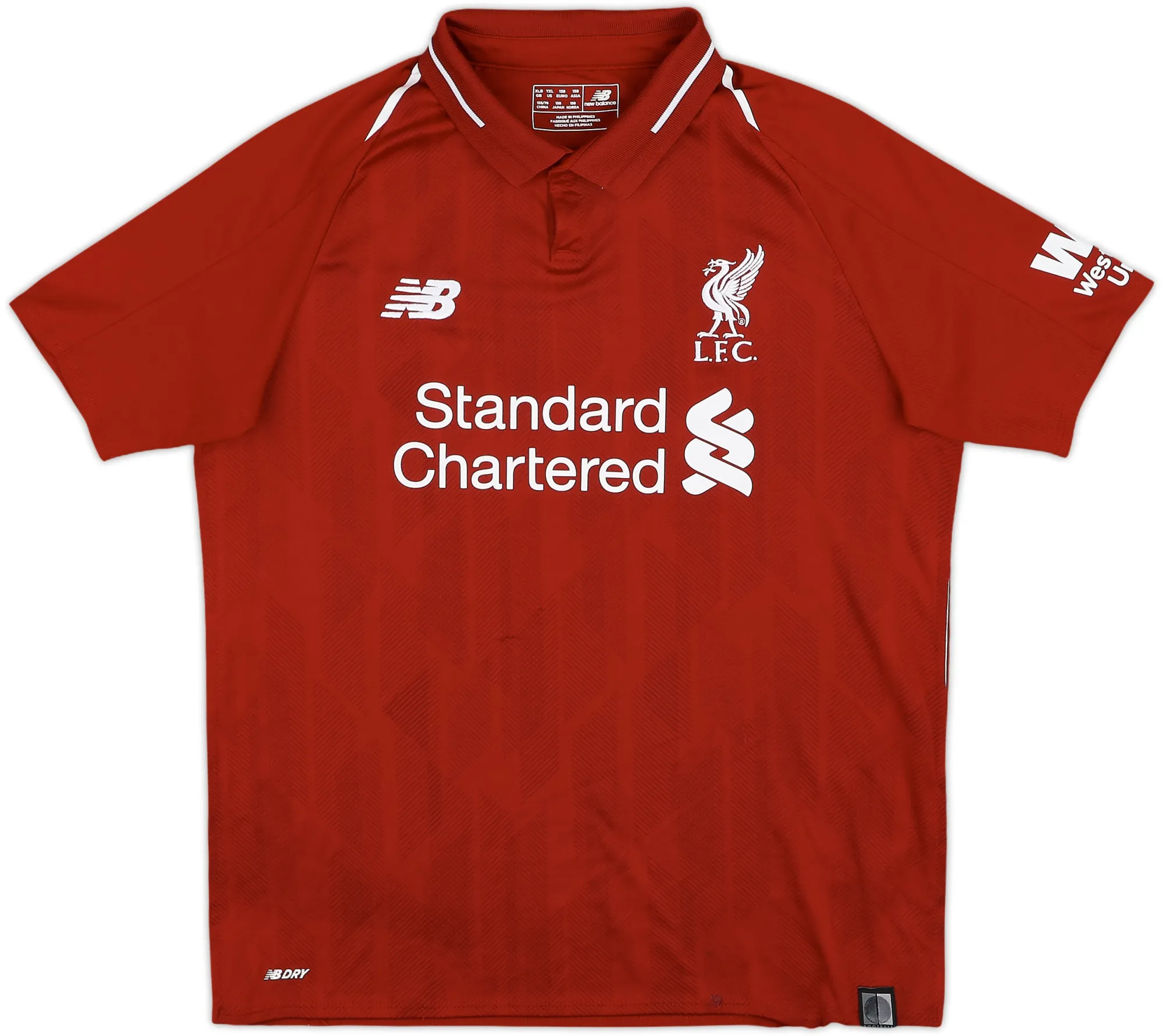 NewBalance Liverpool Boys SS Home Shirt 2018/19