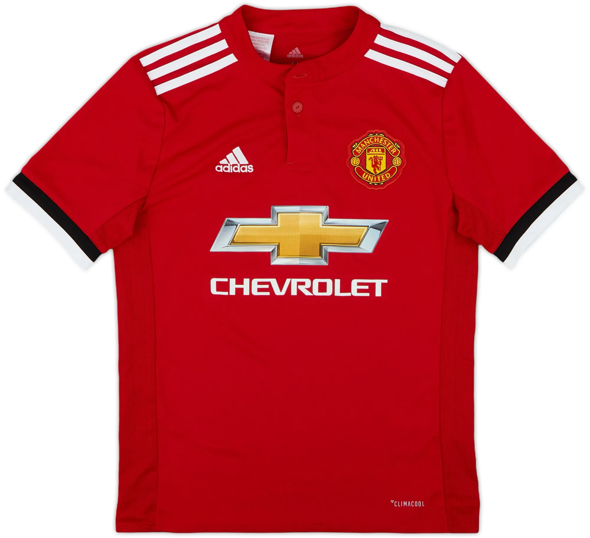 adidas Manchester United Boys SS Home Shirt 2017/18