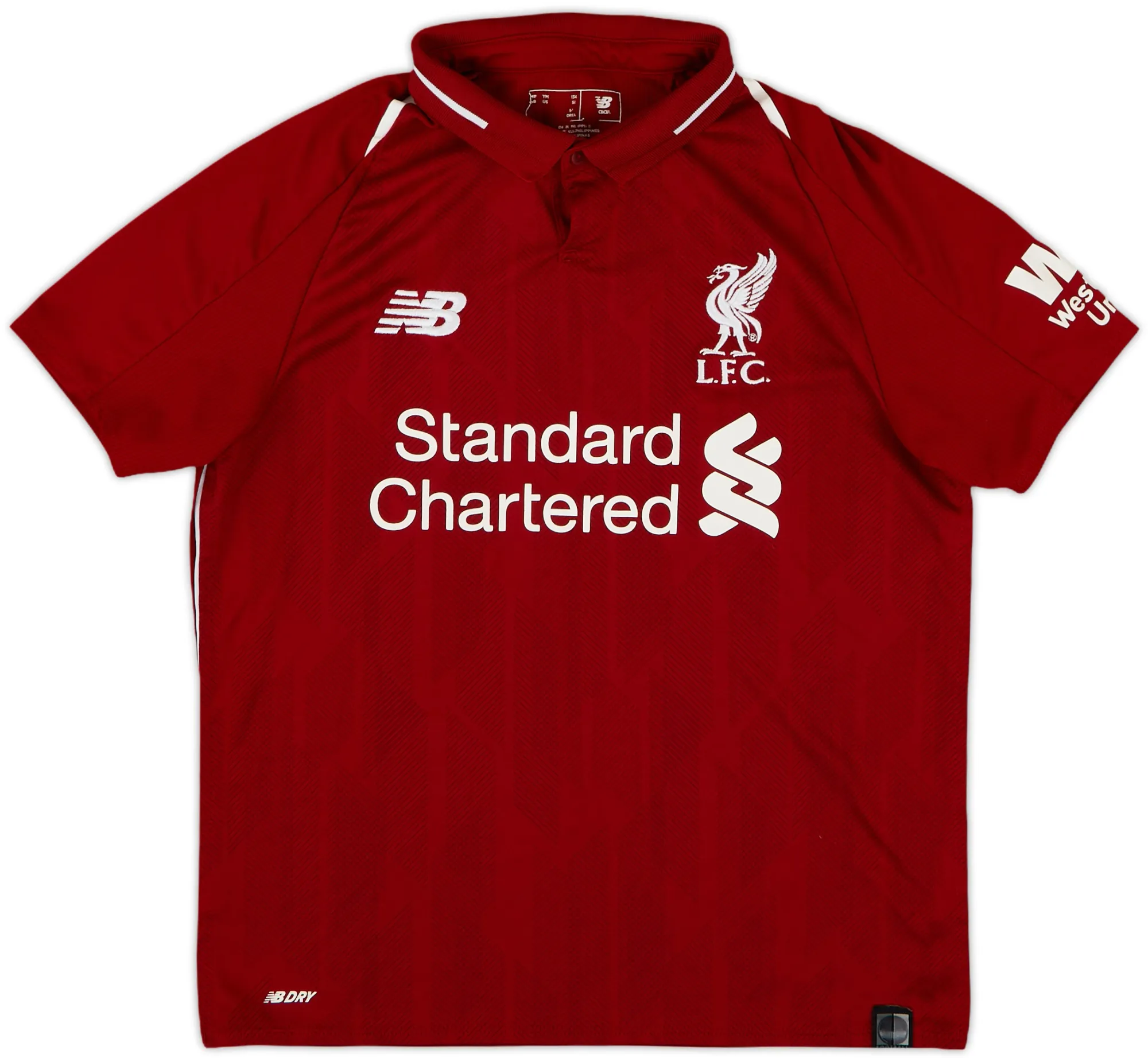 NewBalance Liverpool Boys SS Home Shirt 2018/19