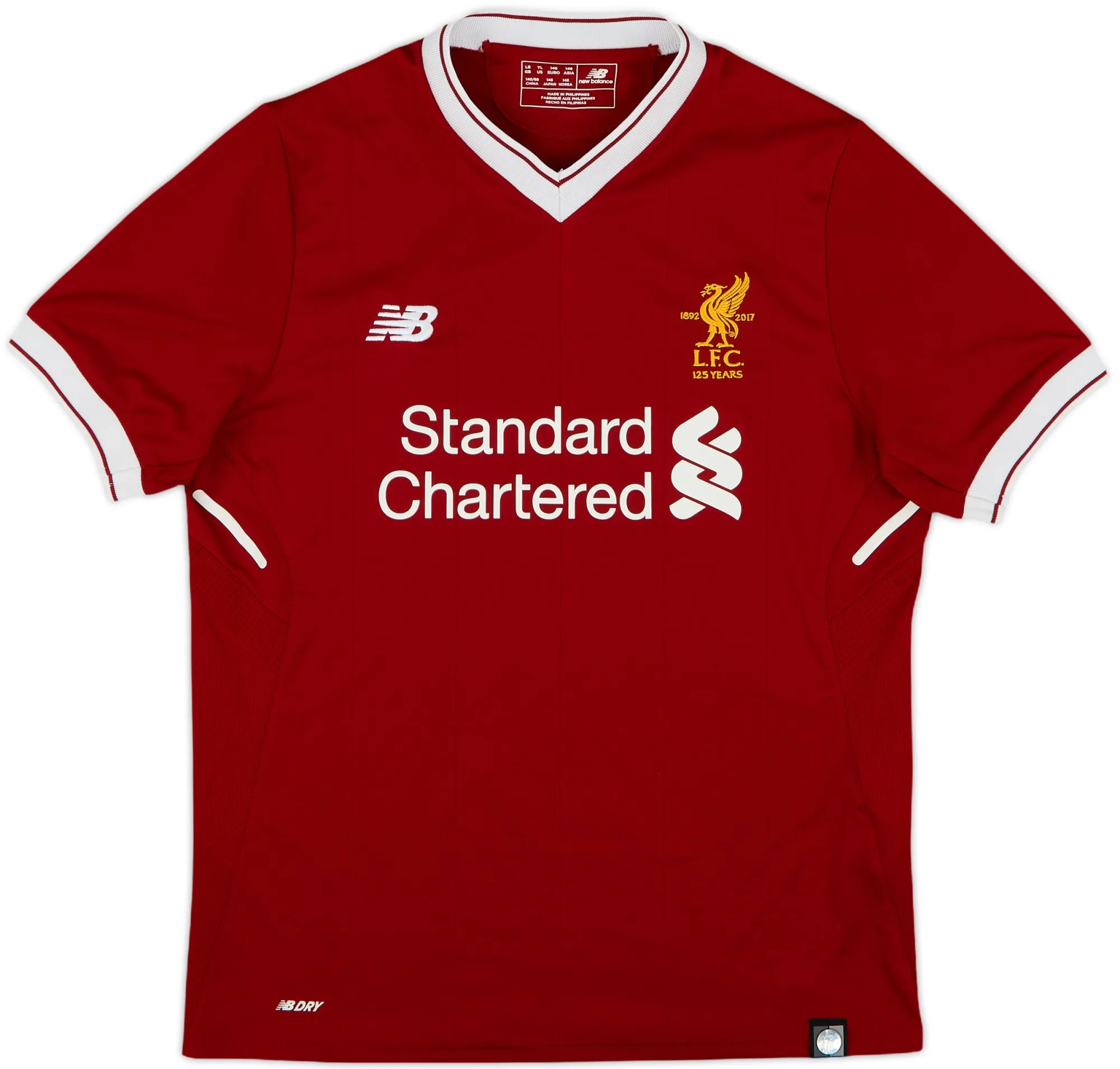 NewBalance Liverpool Boys SS Home Shirt 2017/18