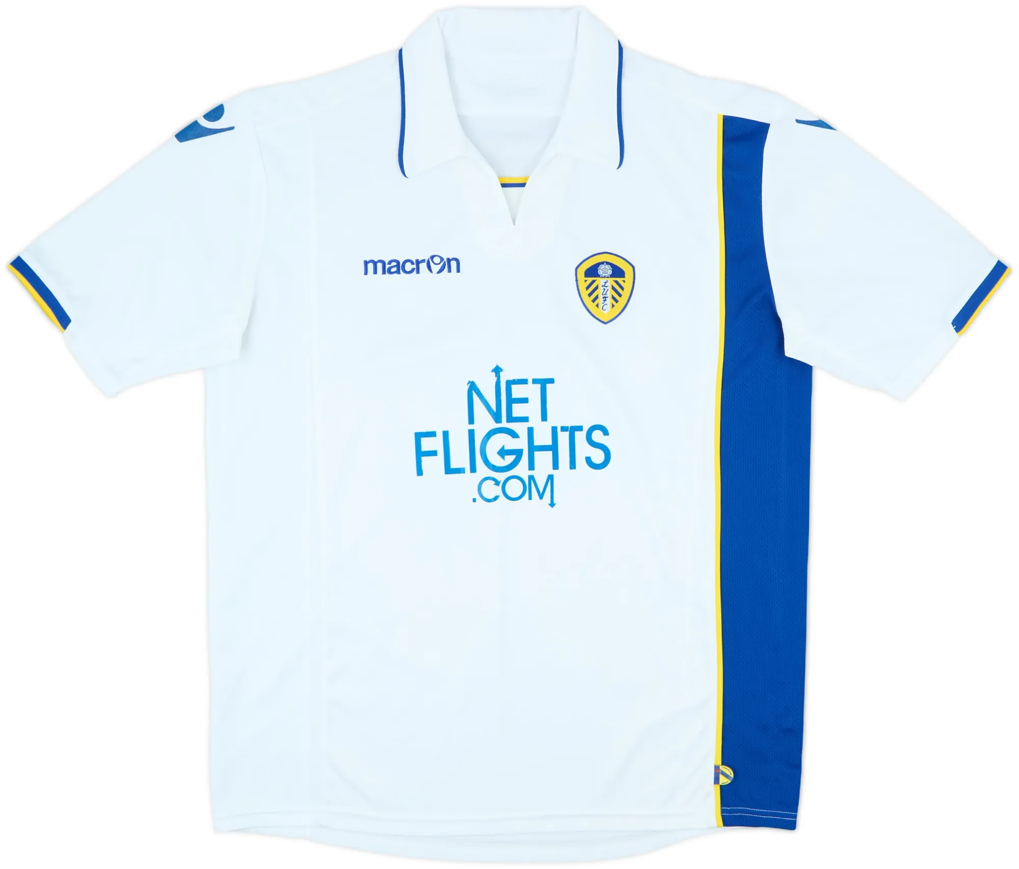 Macron Leeds United Mens SS Home Shirt 2009/10