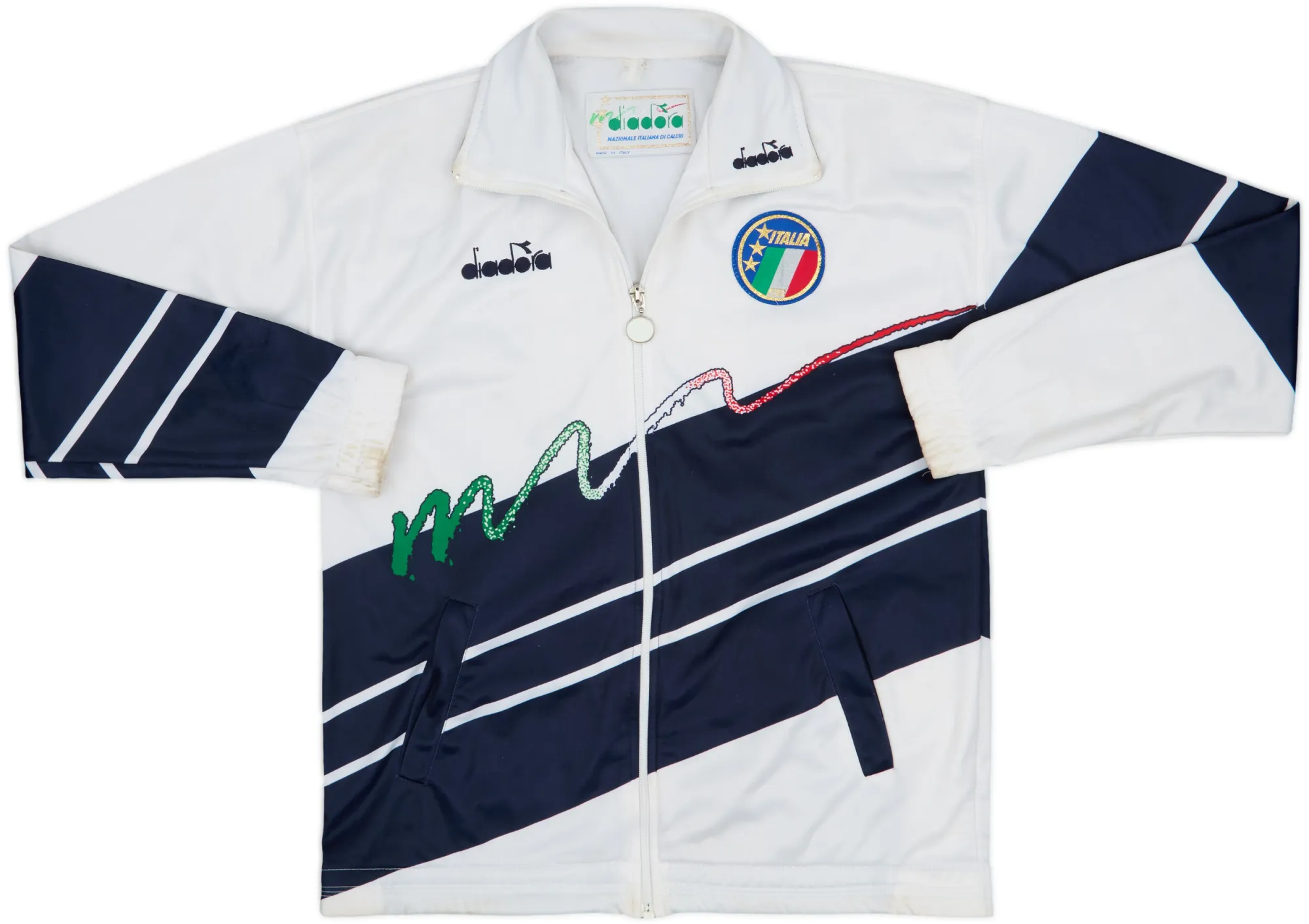Diadora Italy Mens SS Home Shirt 1990