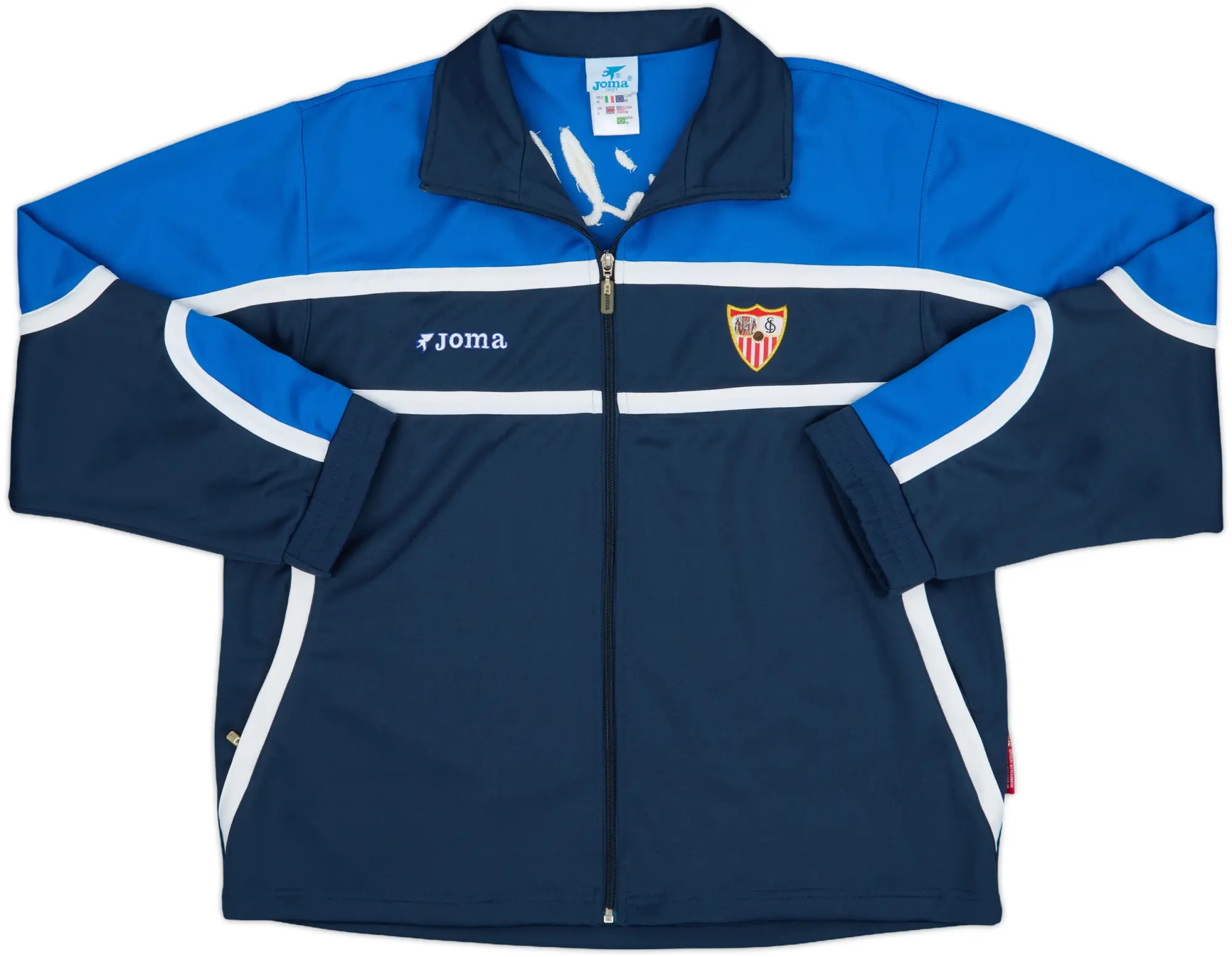 2001-02 Sevilla Joma Track Jacket - 9/10 - (S)