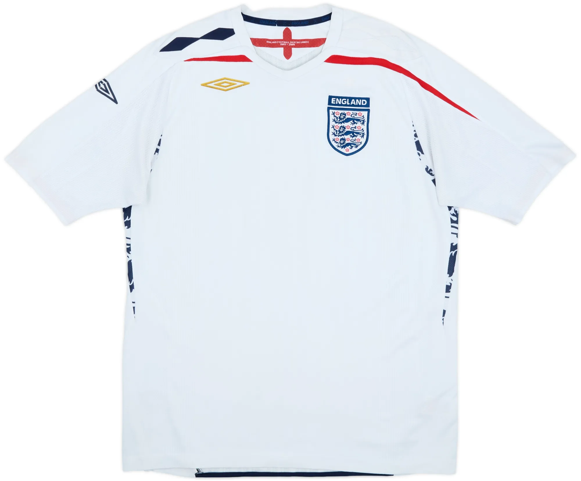 Umbro England Mens SS Home Shirt 2007