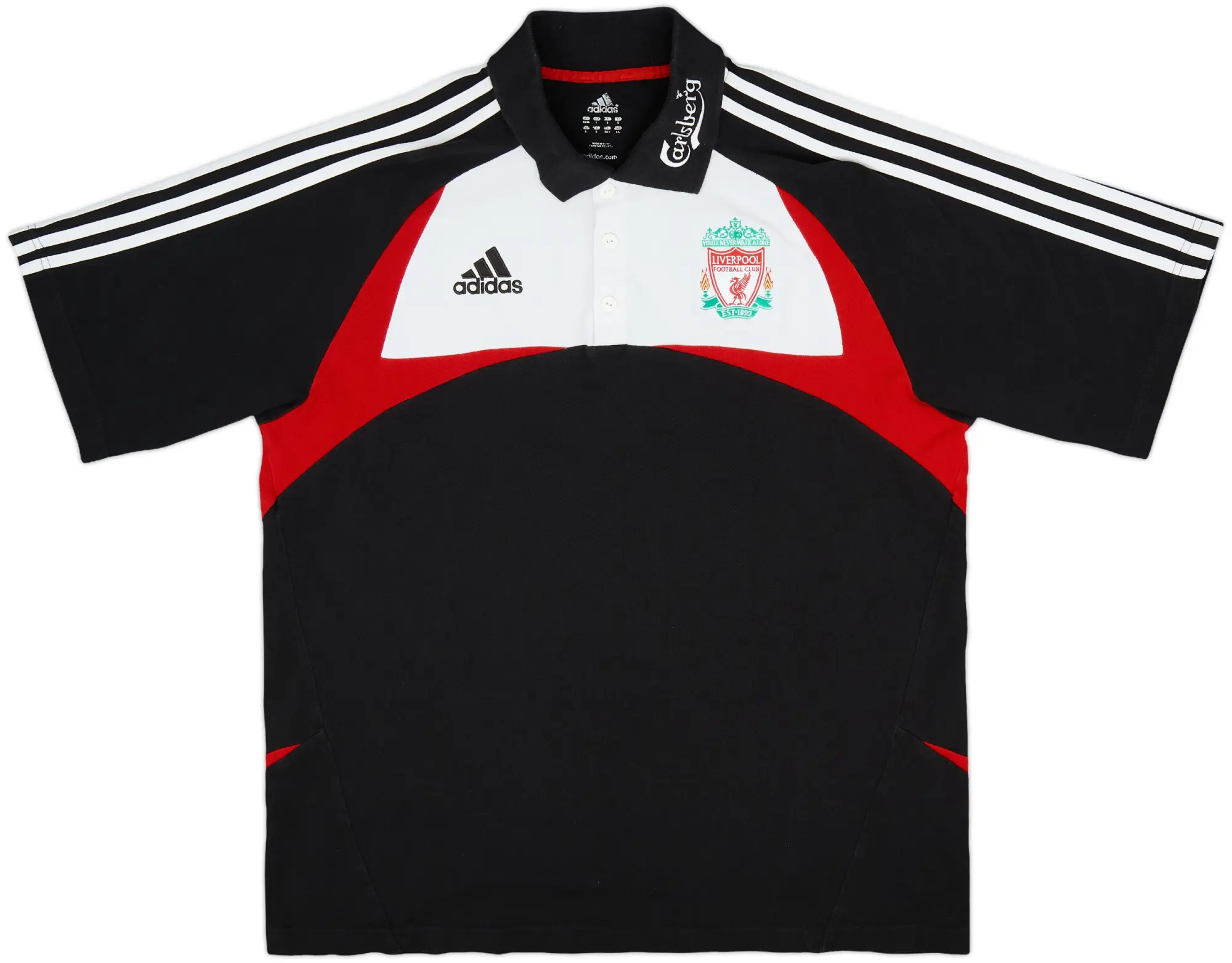 2007-08 Liverpool adidas Polo Shirt - 8/10 - (L/XL)