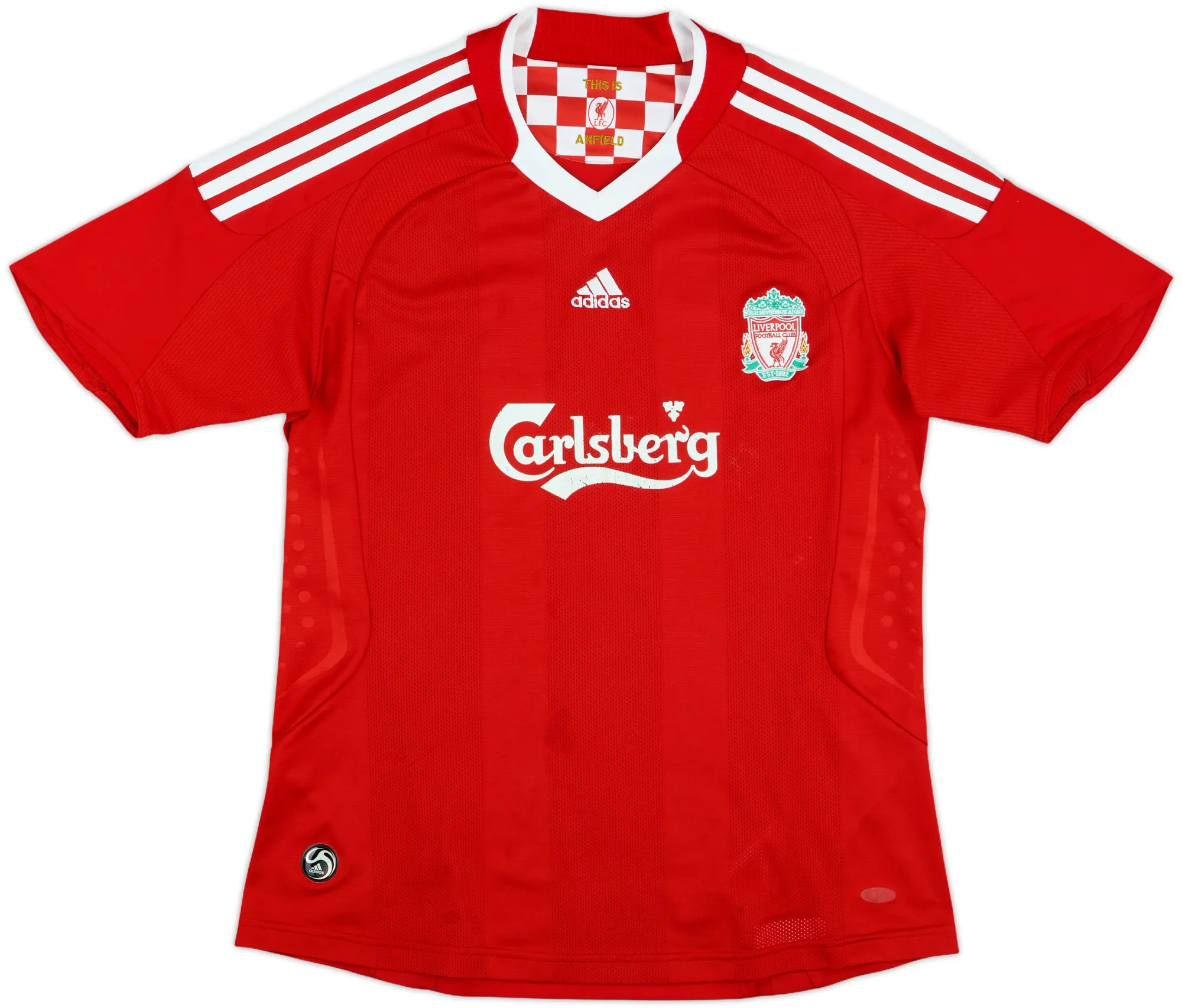 adidas Liverpool Womens SS Home Shirt 2008/10