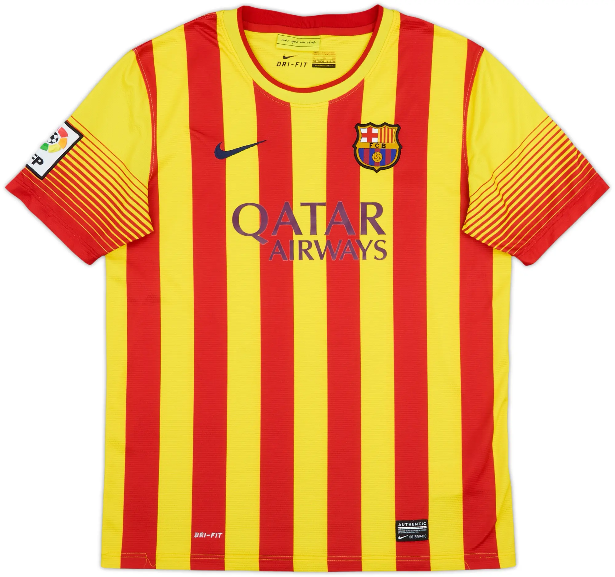 Nike Barcelona Boys SS Away Shirt 2013/15