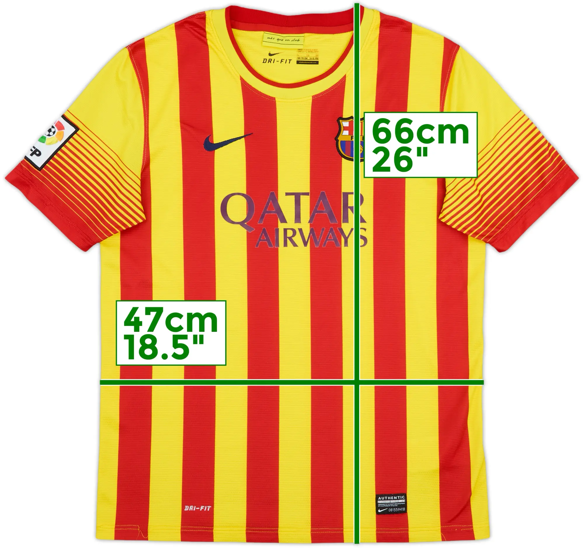 Nike Barcelona Boys SS Away Shirt 2013/15