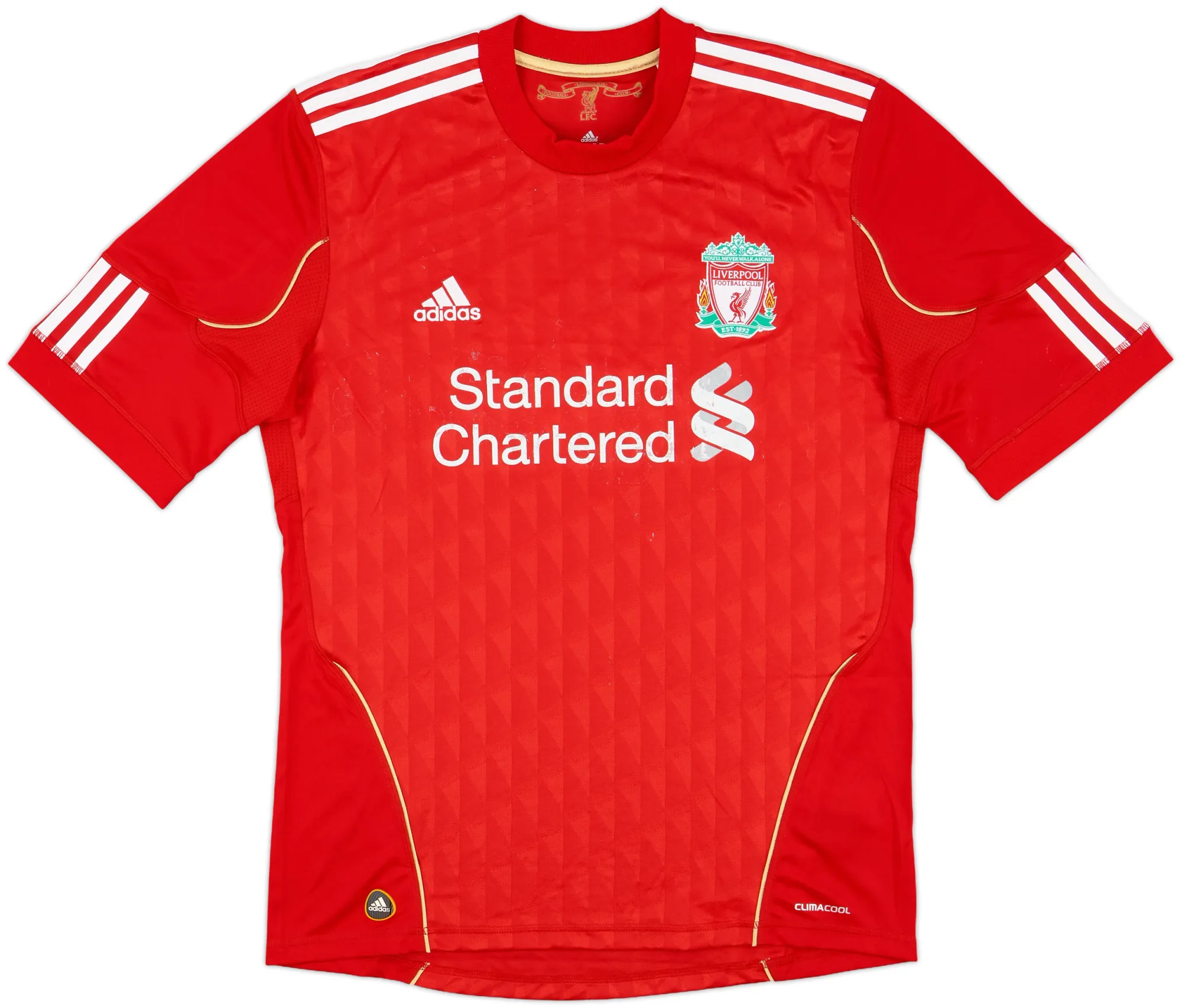 adidas Liverpool Mens SS Home Shirt 2010/12