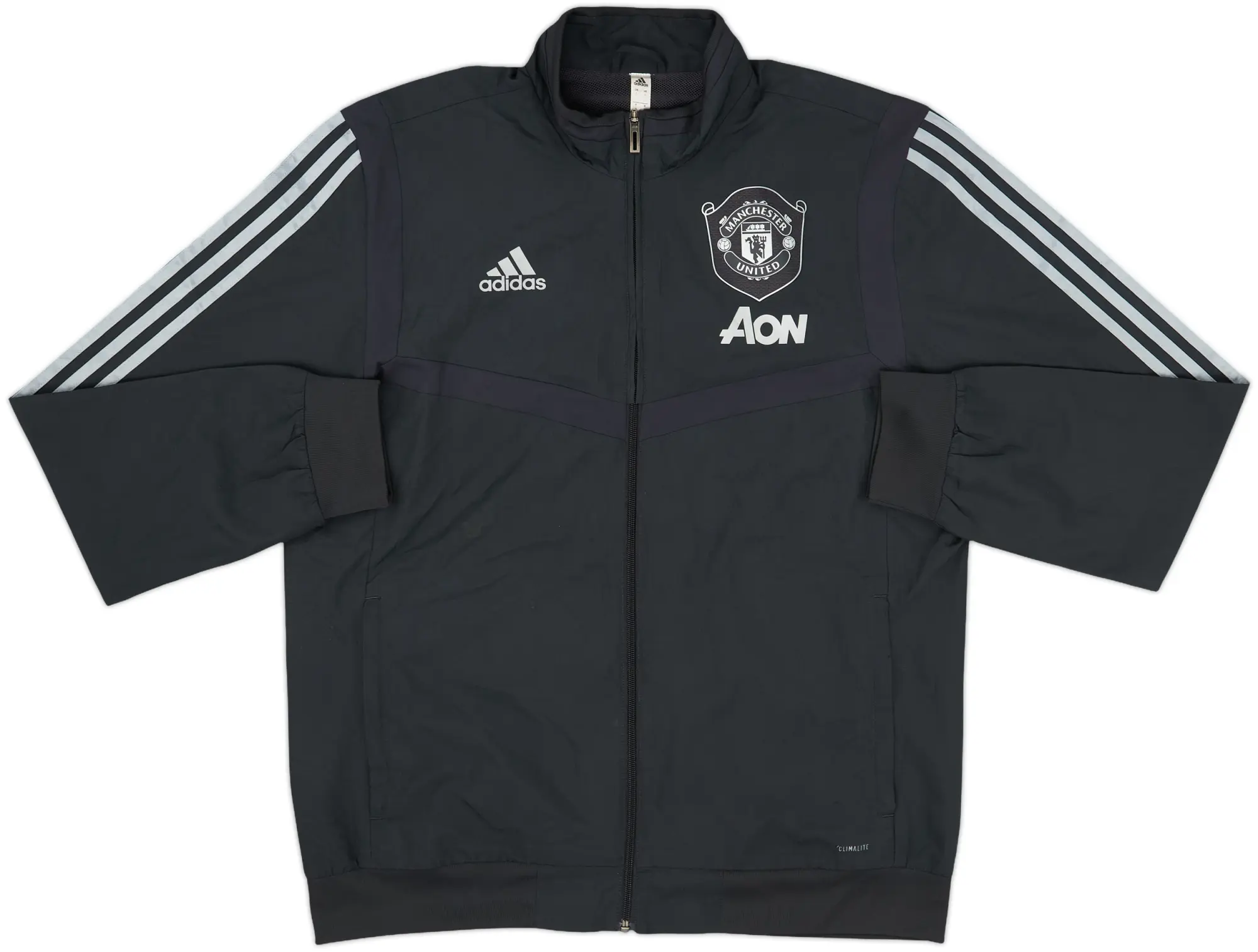 2019-20 Manchester United adidas Track Jacket - 8/10 - (L)