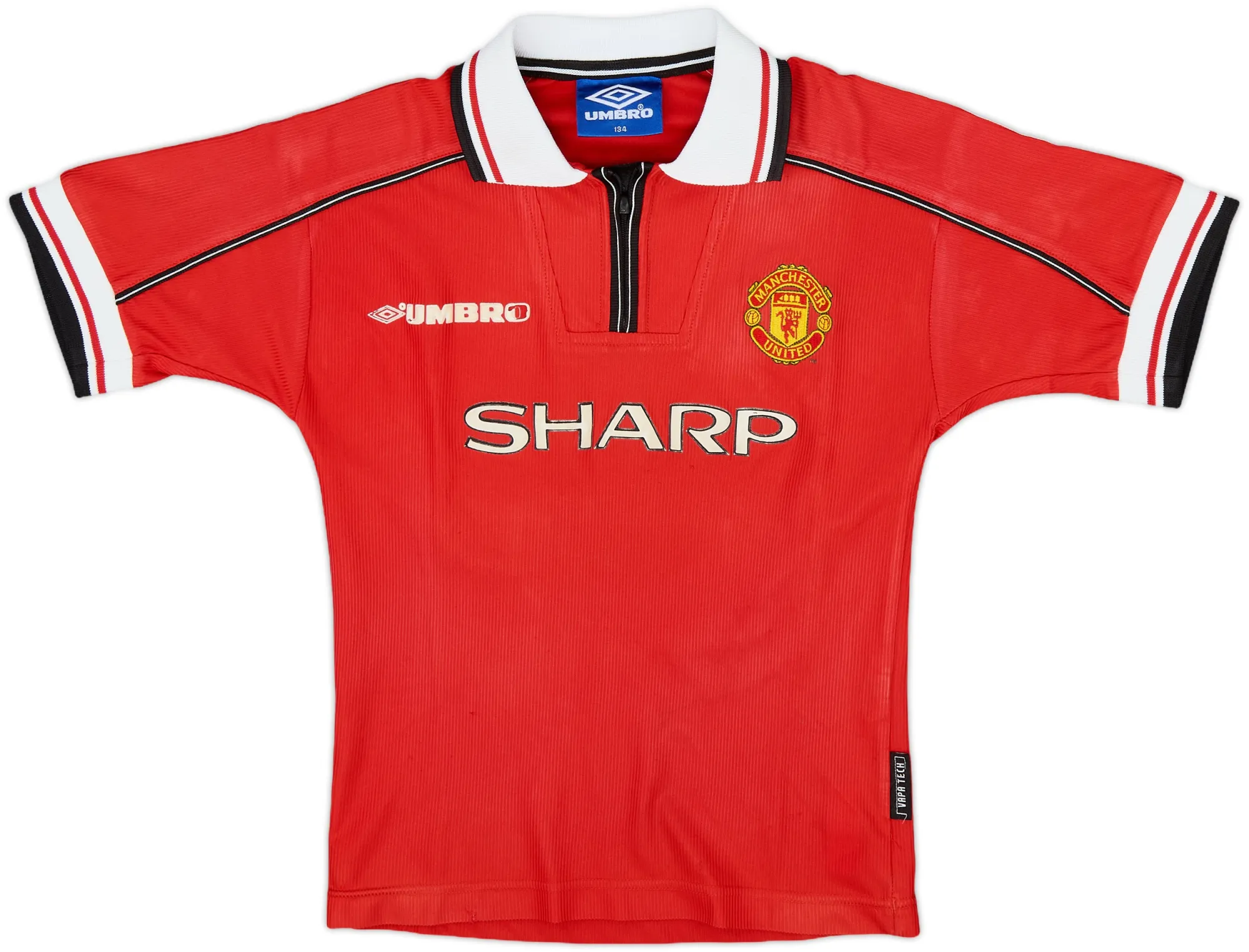 Umbro Manchester United Boys SS Home Shirt 1998/00