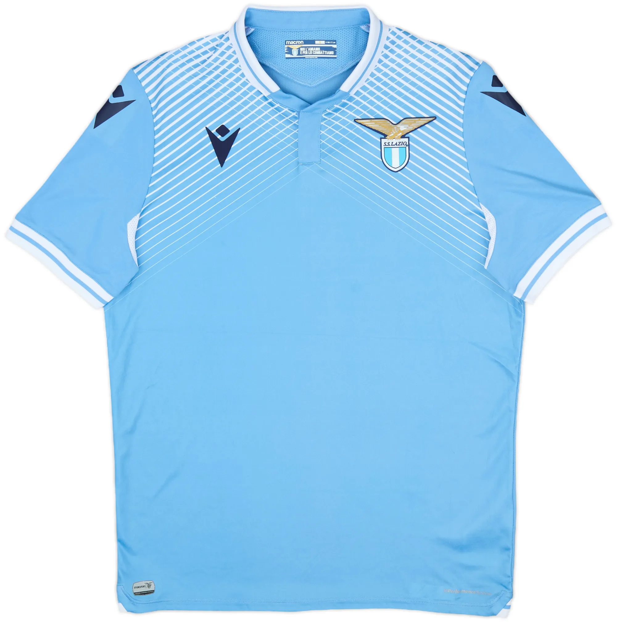 Macron Lazio Mens SS Home Shirt 2020/21