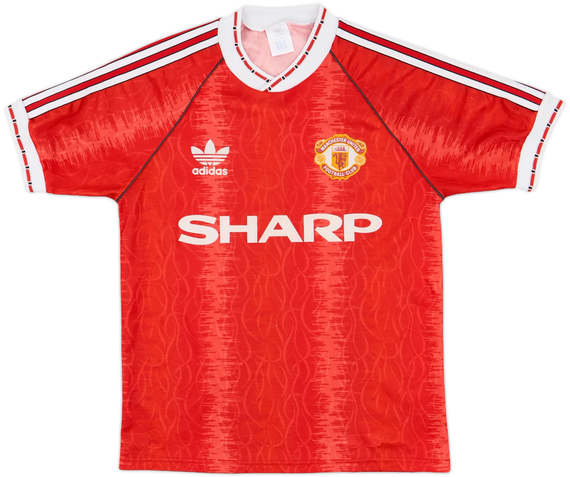 adidas Manchester United Mens SS Home Shirt 1990/92