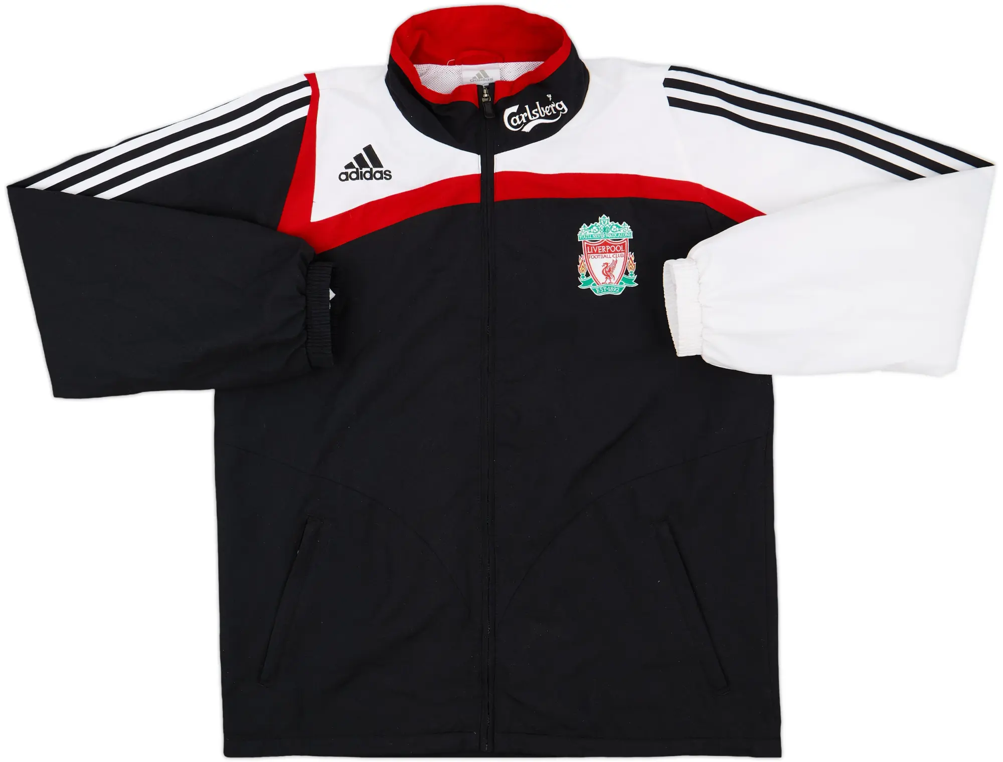 2007-08 Liverpool adidas Track Jacket - 8/10 - (L)