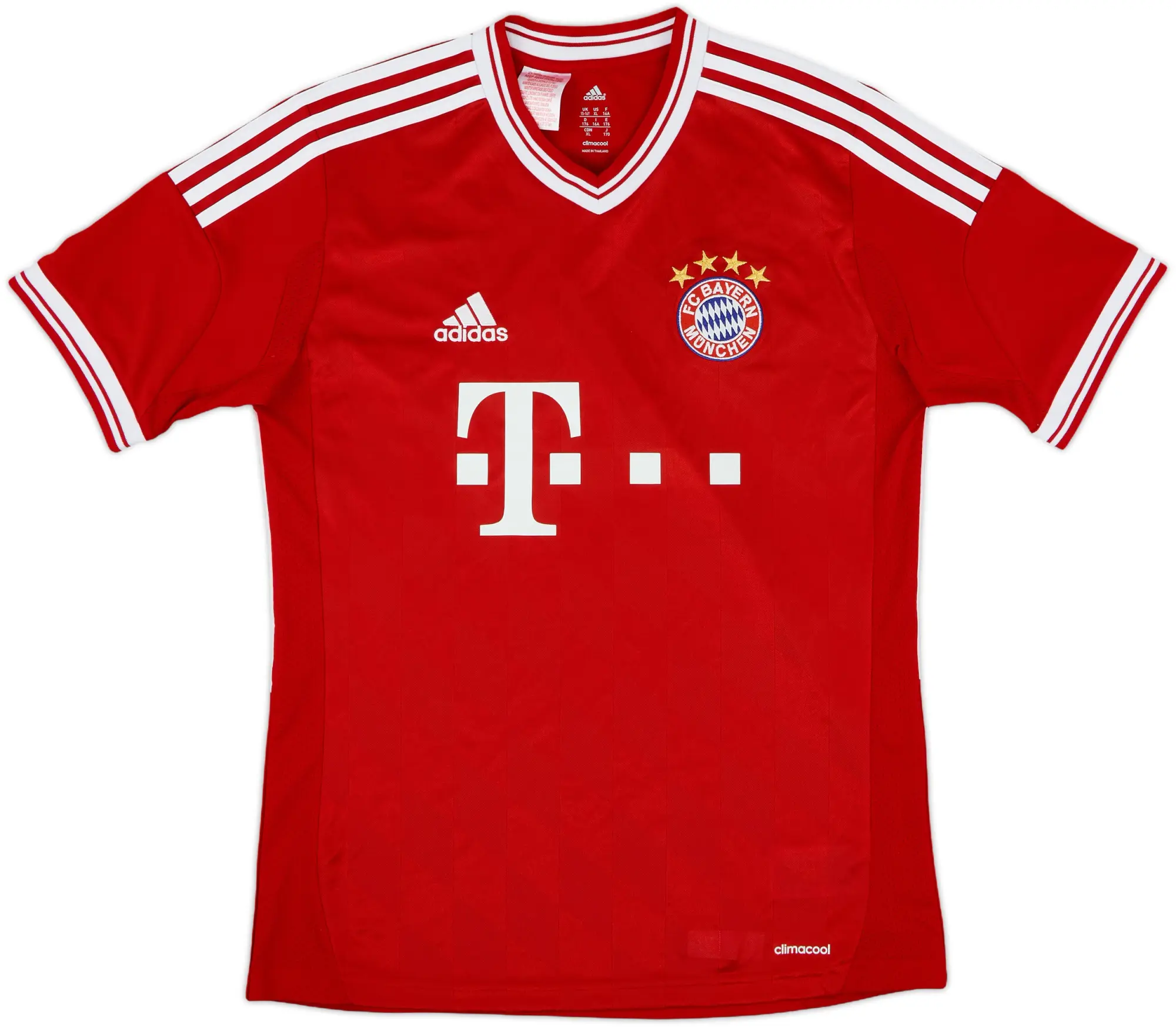 adidas Bayern Munich Boys SS Home Shirt 2013/14