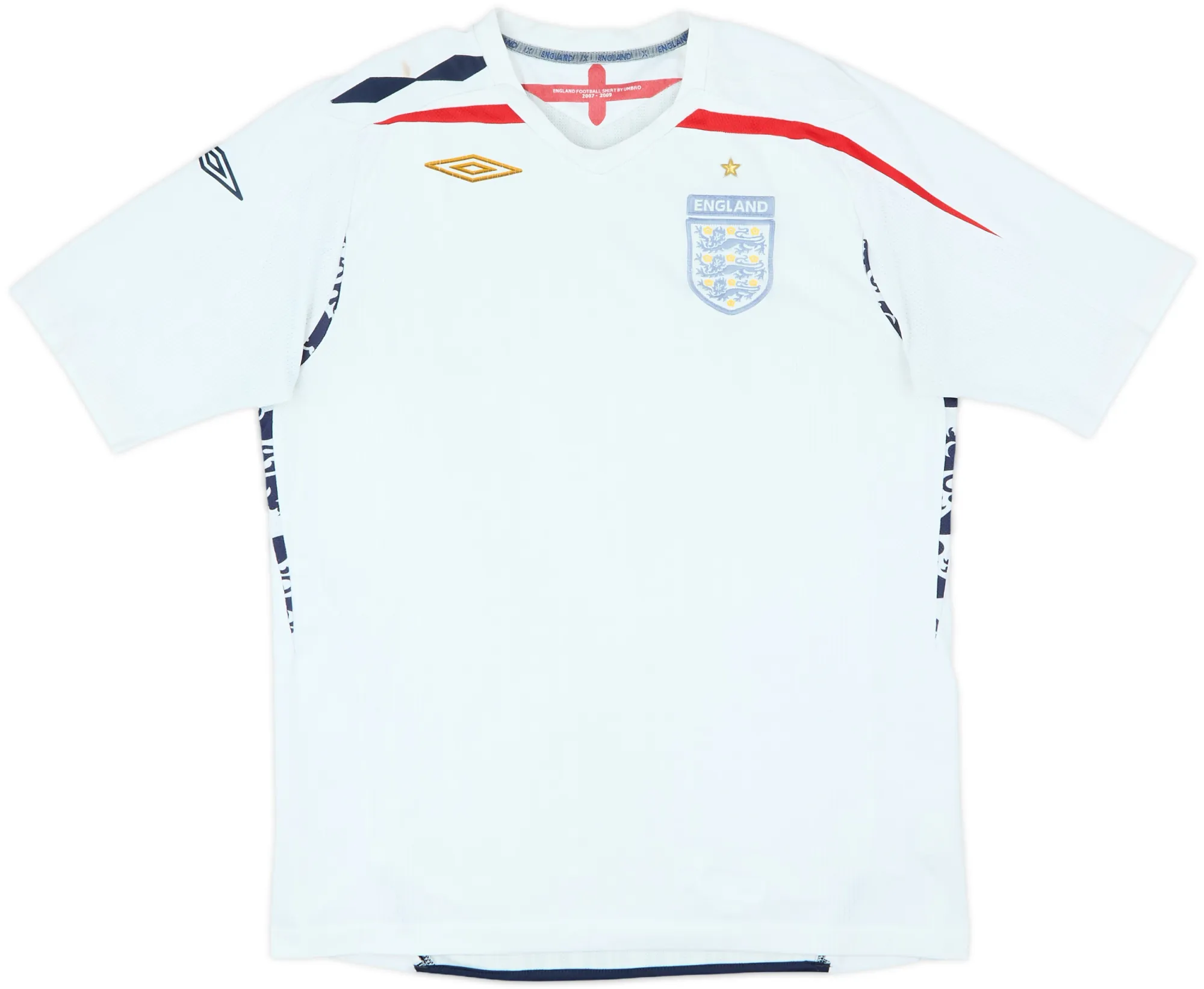 Umbro England Mens SS Home Shirt 2007