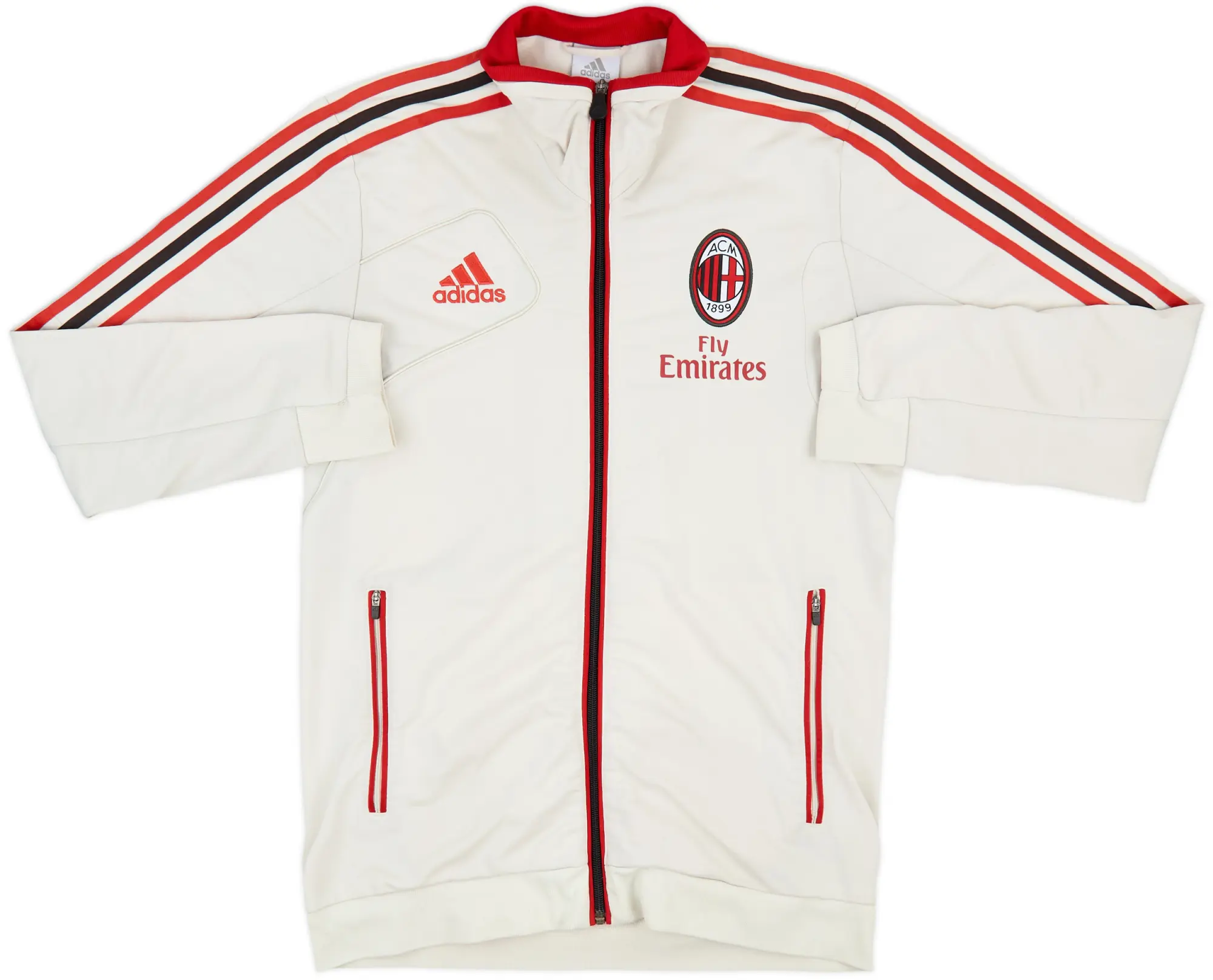2012-13 AC Milan adidas Track Jacket - 8/10 - (S)