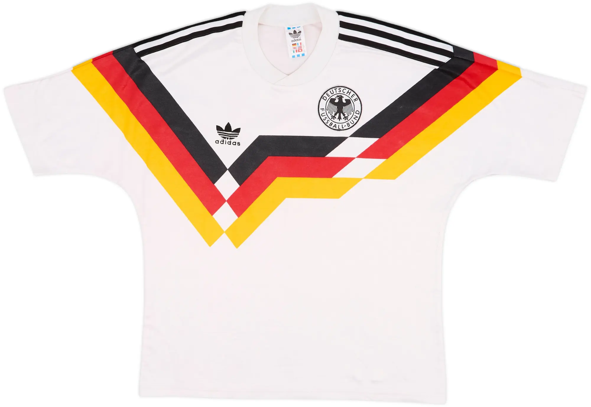 adidas Germany Mens SS Home Shirt 1988