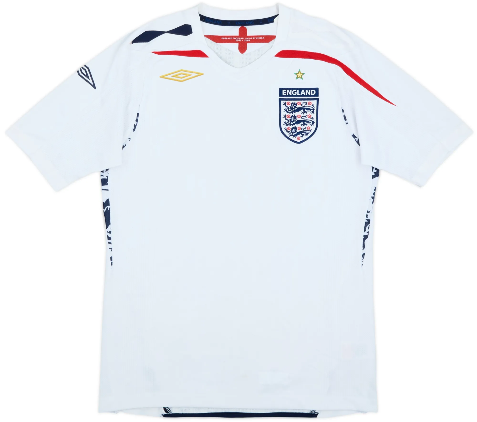 Umbro England Mens SS Home Shirt 2007