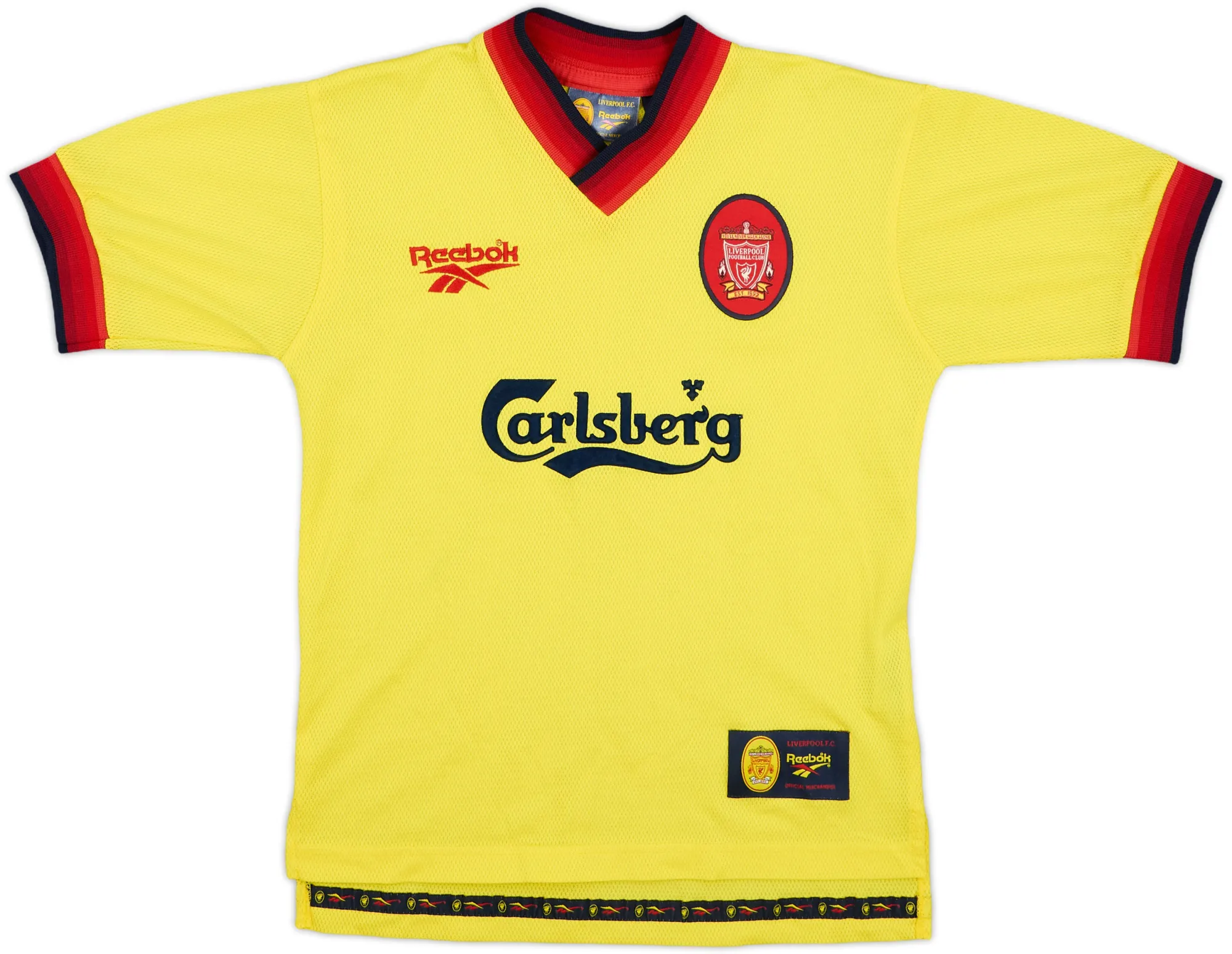 Reebok Liverpool Boys SS Away Shirt 1997/99