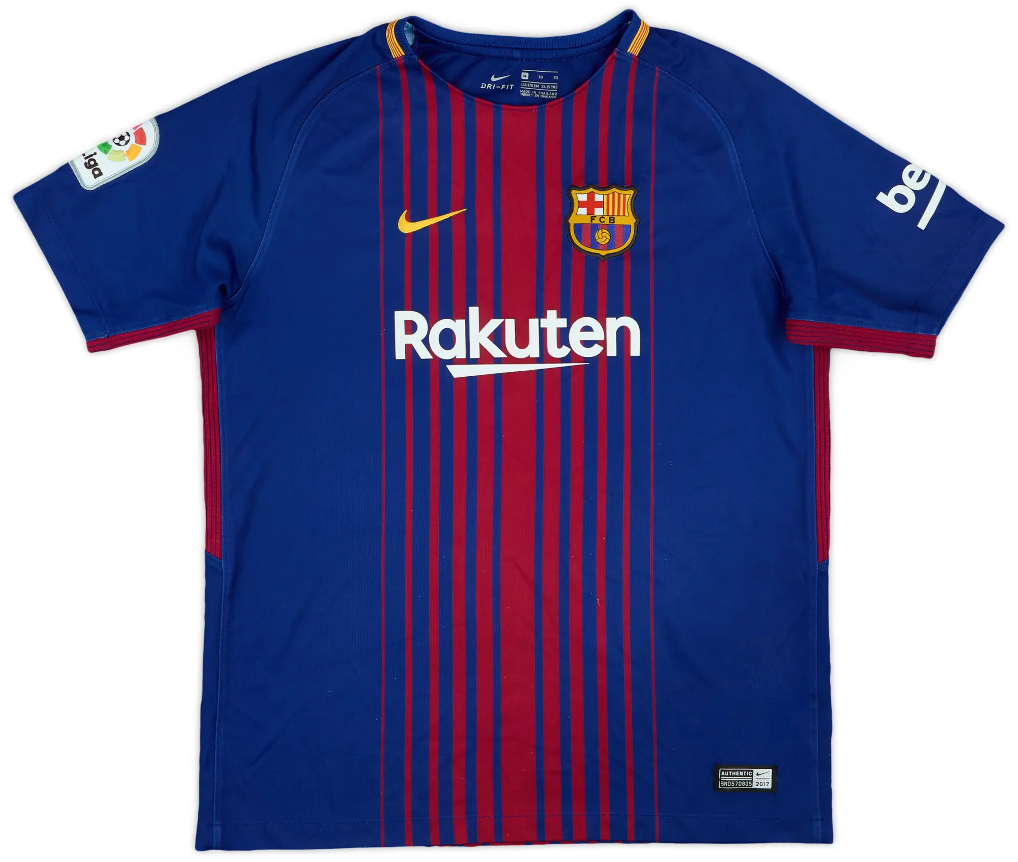 Nike Barcelona Boys SS Home Shirt 2018/19