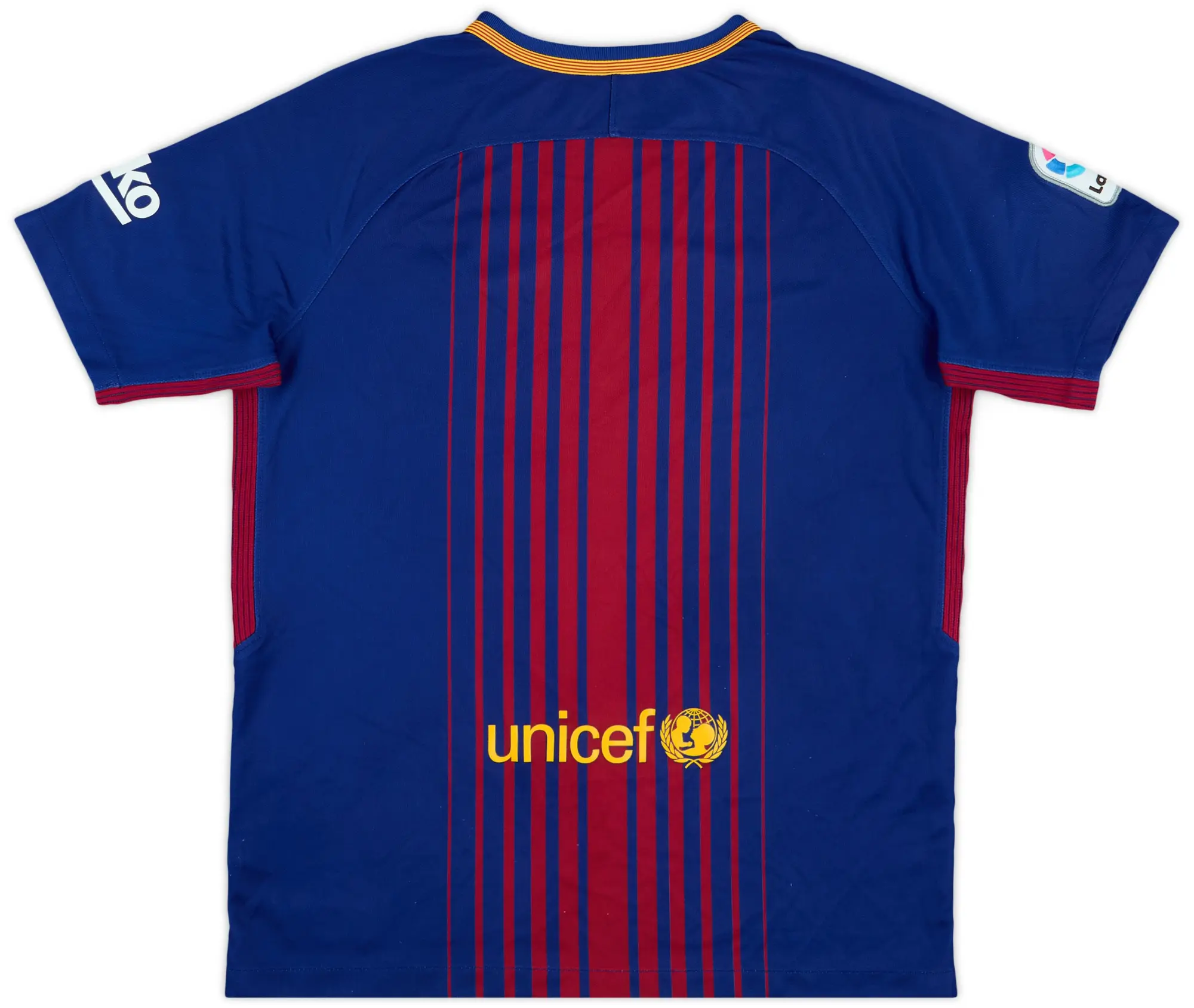 Nike Barcelona Boys SS Home Shirt 2018/19