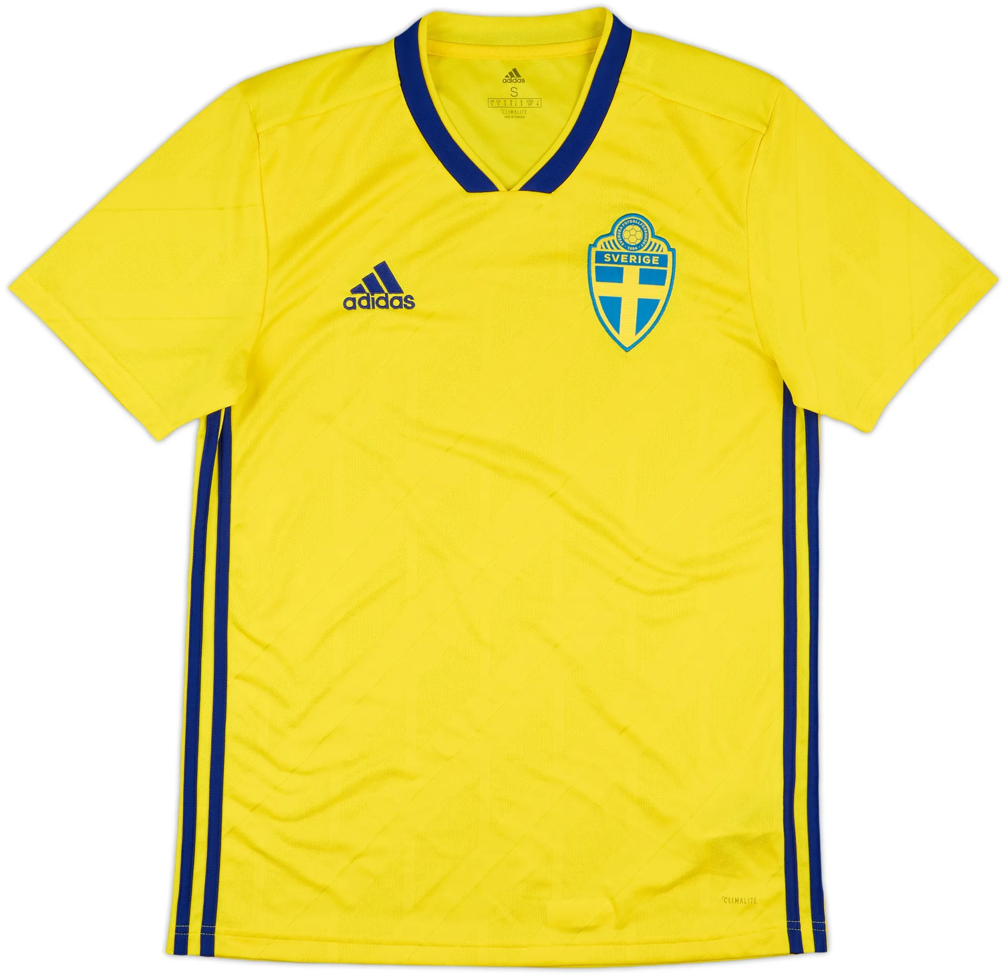 adidas Sweden Mens SS Home Shirt 2018