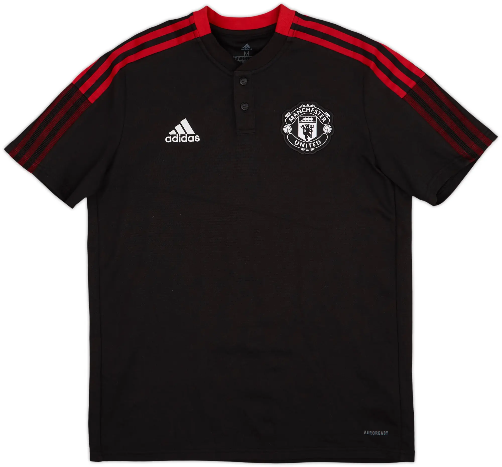 2021-22 Manchester United adidas Polo Shirt - 9/10 - (M)